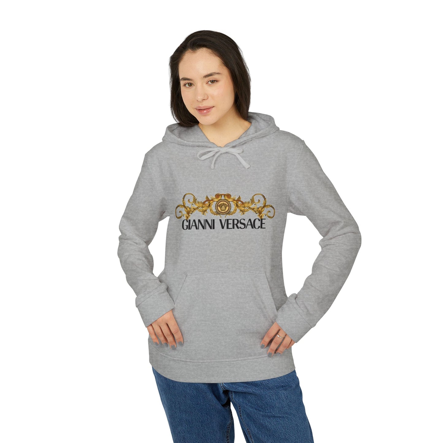 Versace-Inspired Unisex Fleece Hoodie