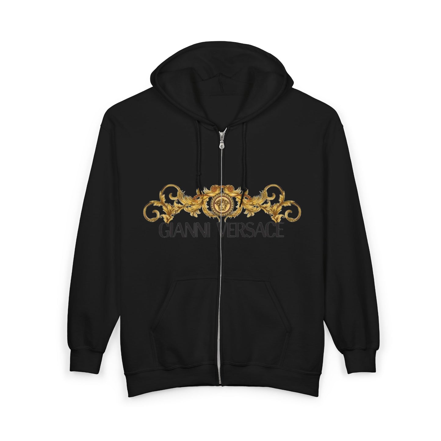 Gold Baroque Anniversary Zip Hoodie
