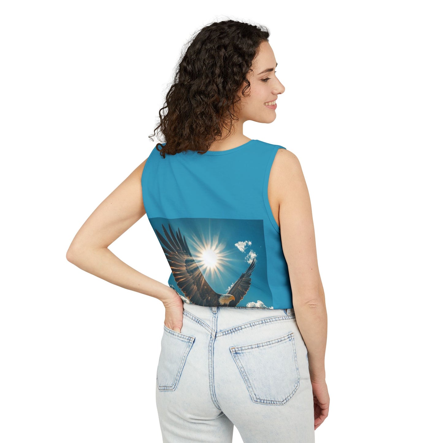 Eagle Sunflight Tank Top — Soaring Eagle Graphic Tank
