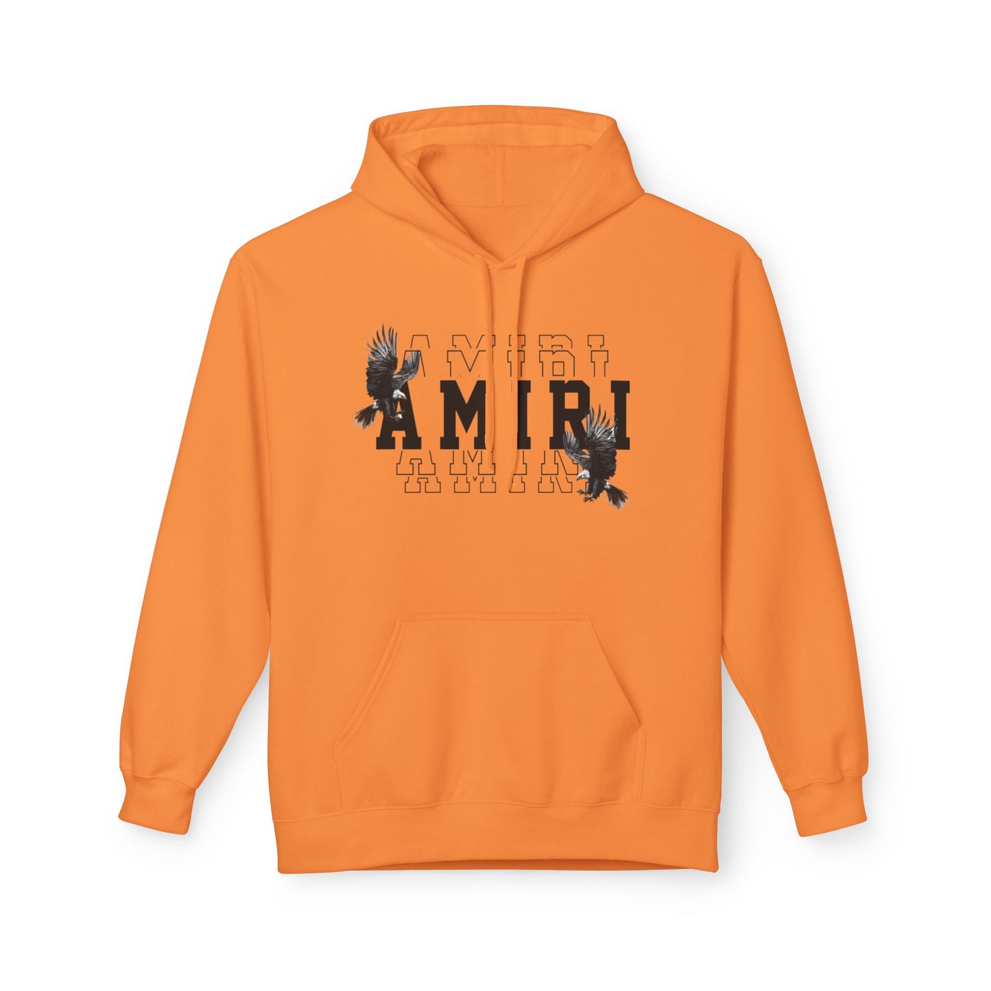 Amiri Graphic Hoodie — Raven College Lettering Streetwear Pullover