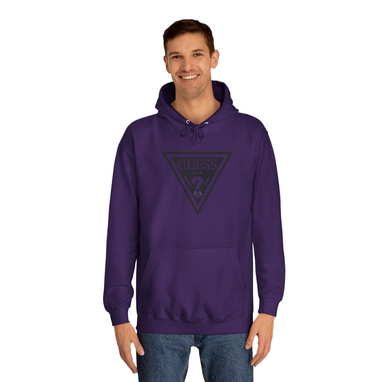 Unisex College Hoodie - Classic Guess Design