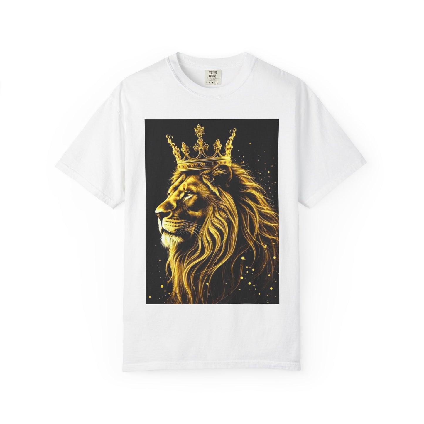 Lion King Crown T-Shirt — Regal Golden Lion Graphic Tee