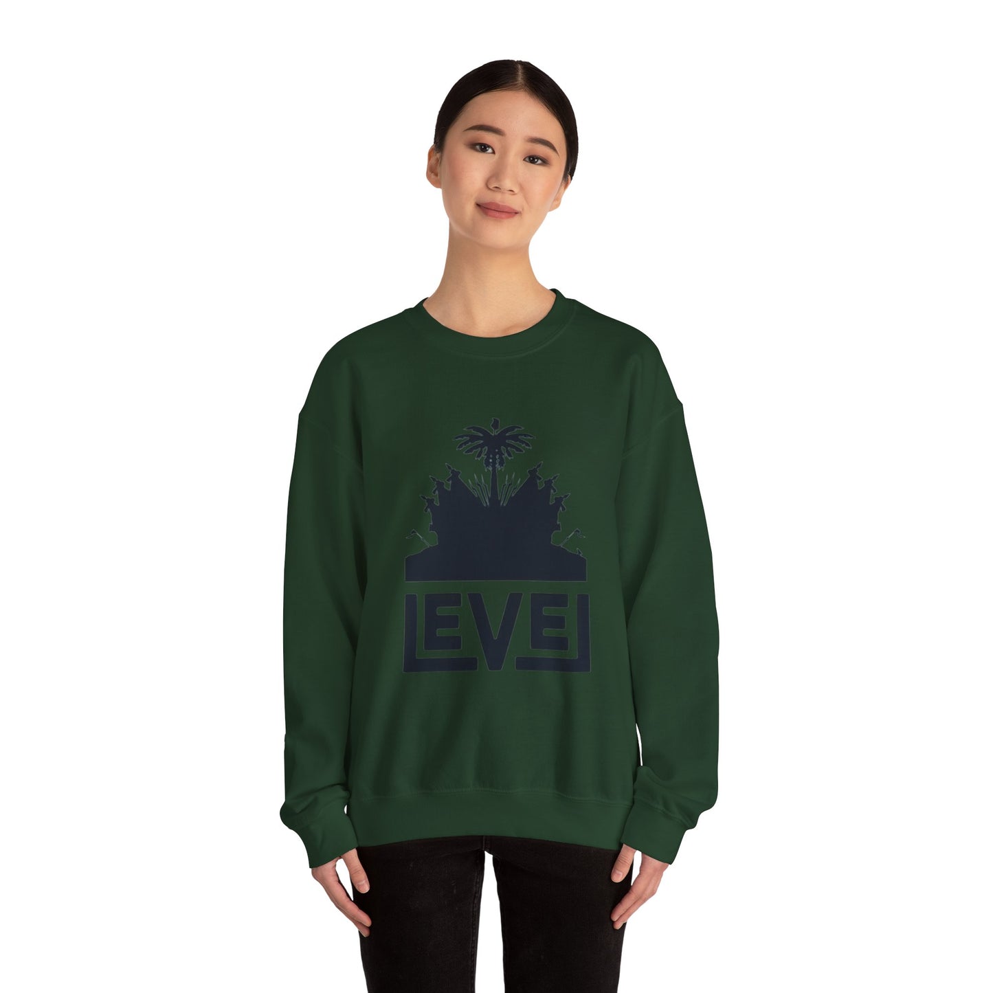 Urban Level Vibe Crewneck Sweatshirt | Unisex Casual Wear, Trendy Layering, Gift for Him/Her, Street Style, Everyday Comfort