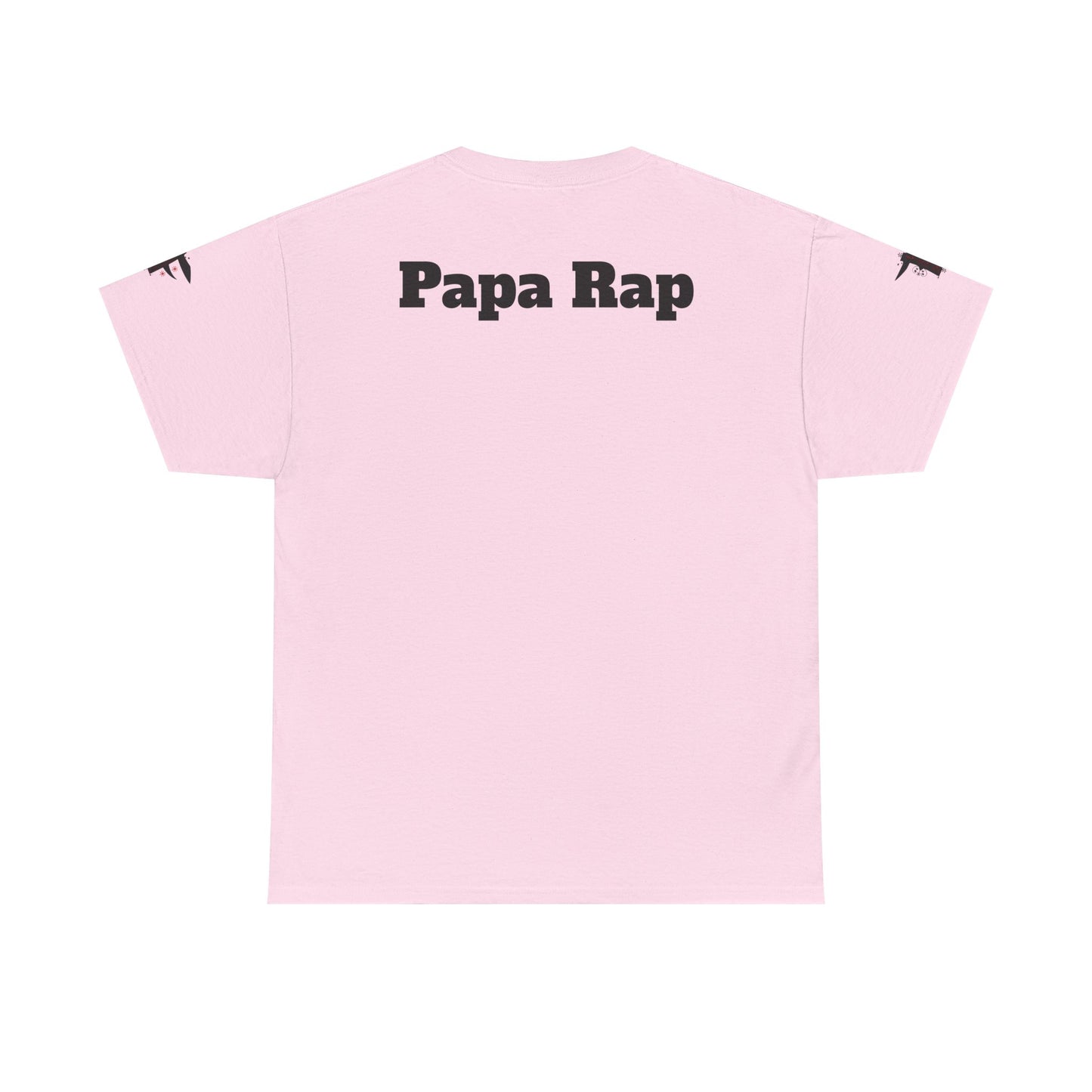Festive Papa Rap Unisex Heavy Cotton Tee | Holiday Gift, Casual Wear, Graphic Tee, Family Celebration Shirt, Unique Gift for Dads