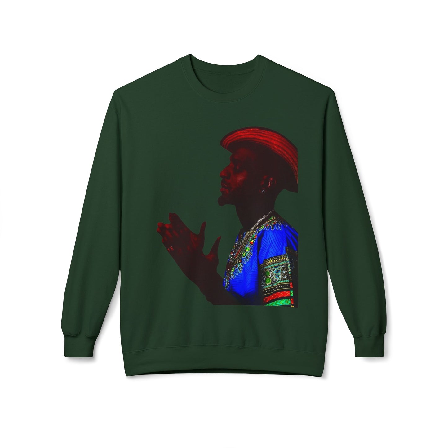 shirt local Cultural Vibes Crewneck Sweatshirt, Unisex Fleece Sweater, Ethnic Apparel, Holiday Gift, Cozy Fashion