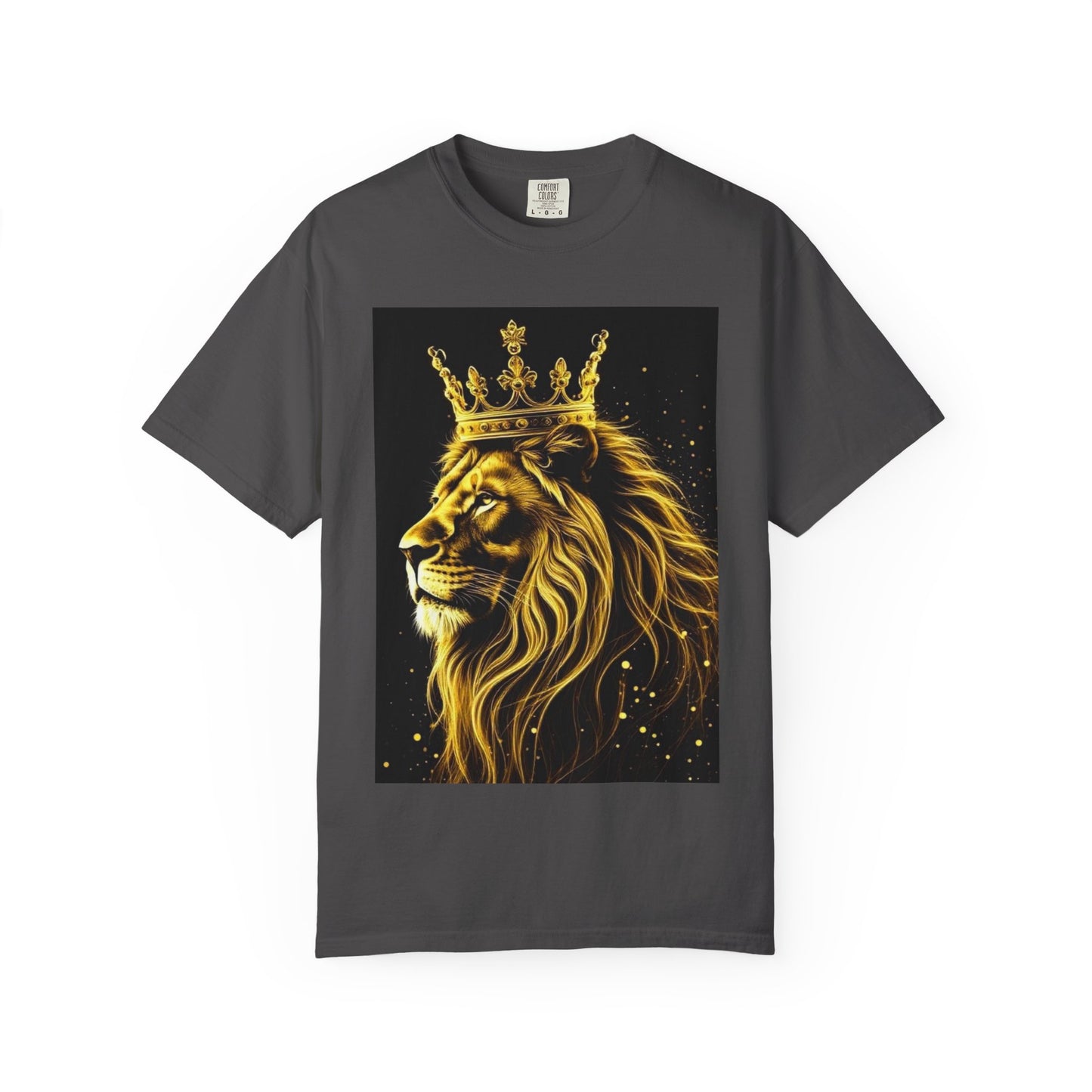Lion King Crown T-Shirt — Regal Golden Lion Graphic Tee