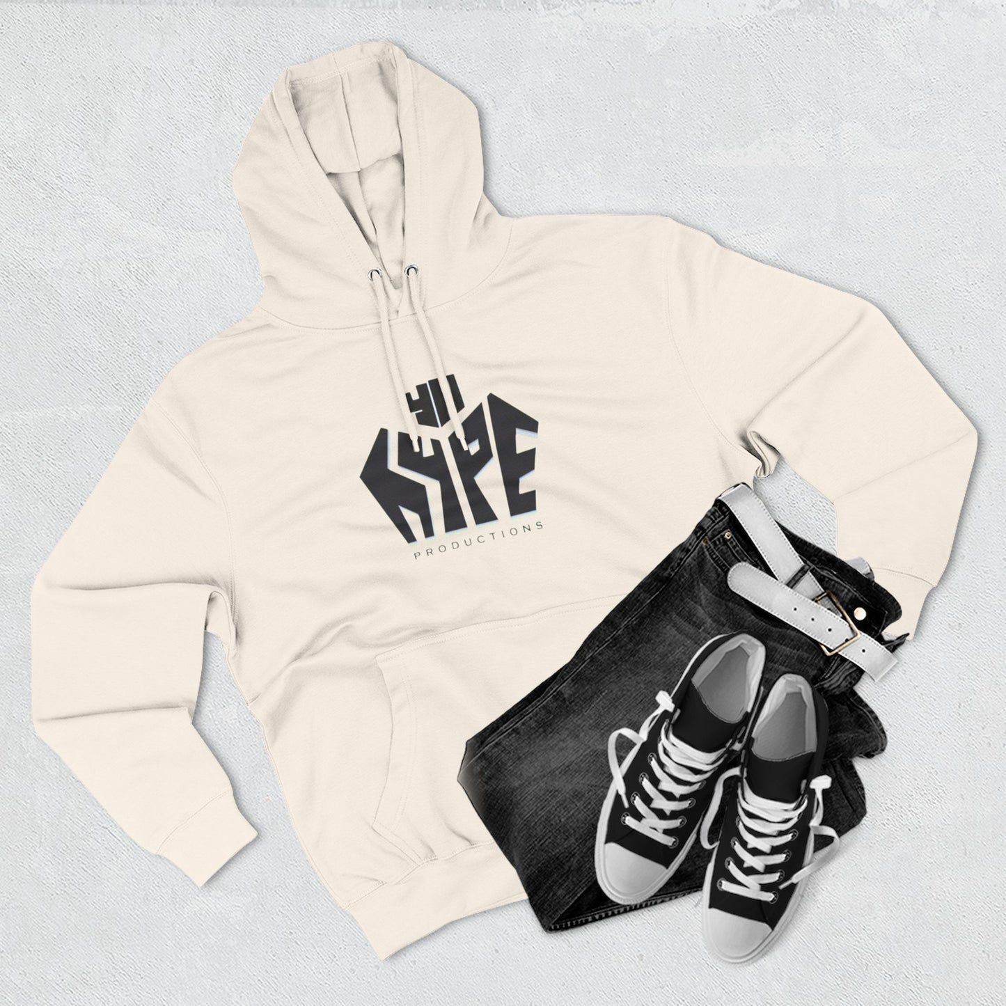 Stylish Three-Panel Fleece Hoodie for Trendsetters, Graphic Hoodie, Cozy Sweatshirt, Streetwear, Gift for Him/Her/Teens