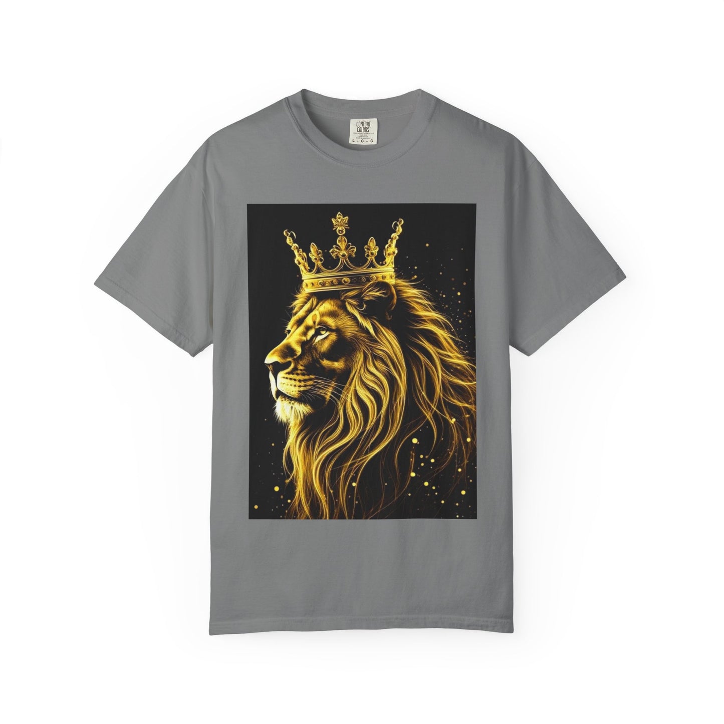 Lion King Crown T-Shirt — Regal Golden Lion Graphic Tee