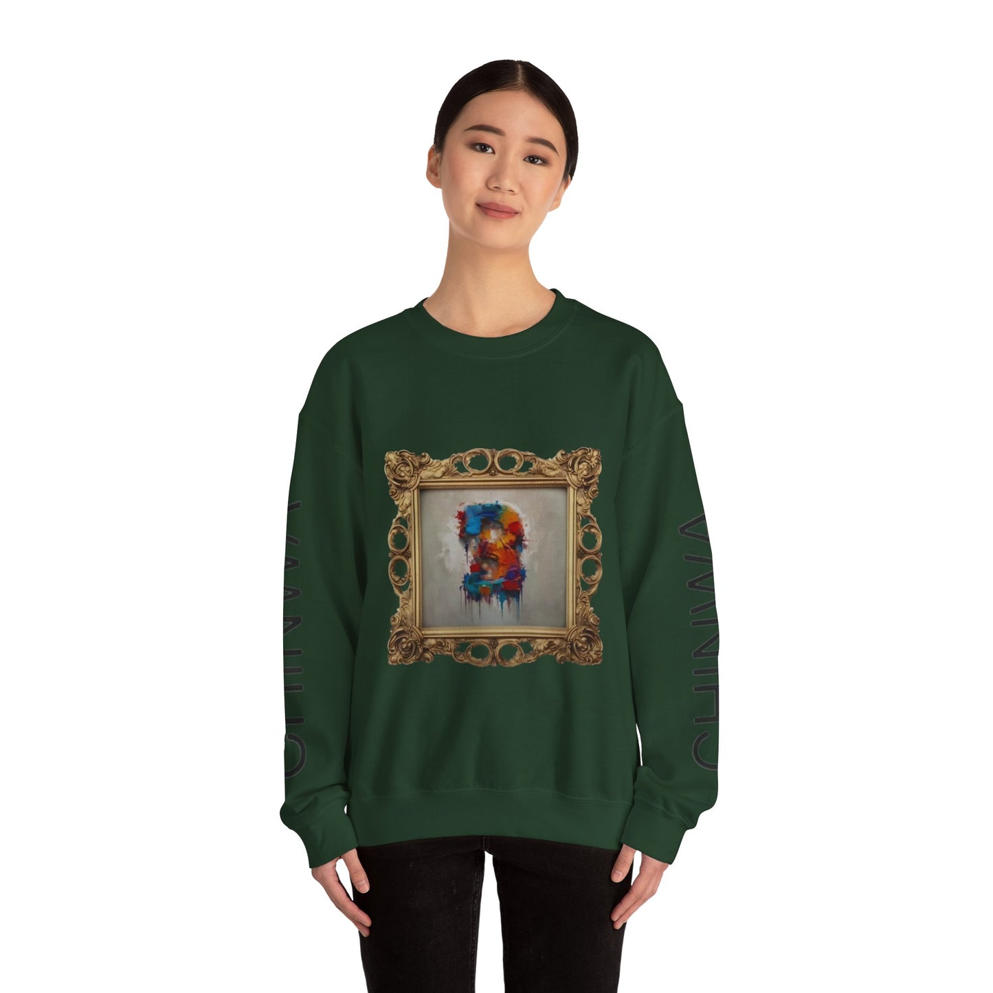 Artistic Unisex Crewneck Sweatshirt - Cozy, Unique Gift for Art Lovers, Casual Wear, Layering Piece, Trendy Fashion Statement