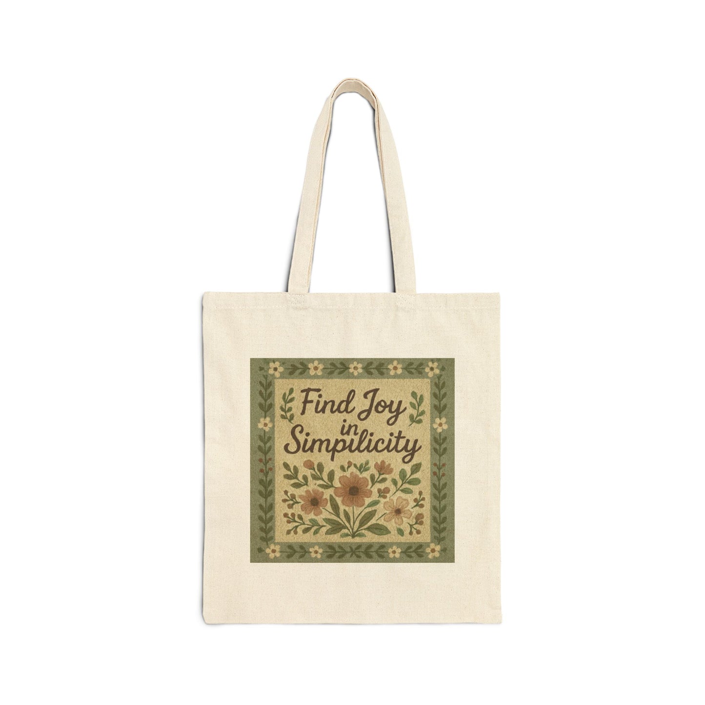 Cotton Canvas Tote Bag