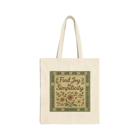 Cotton Canvas Tote Bag