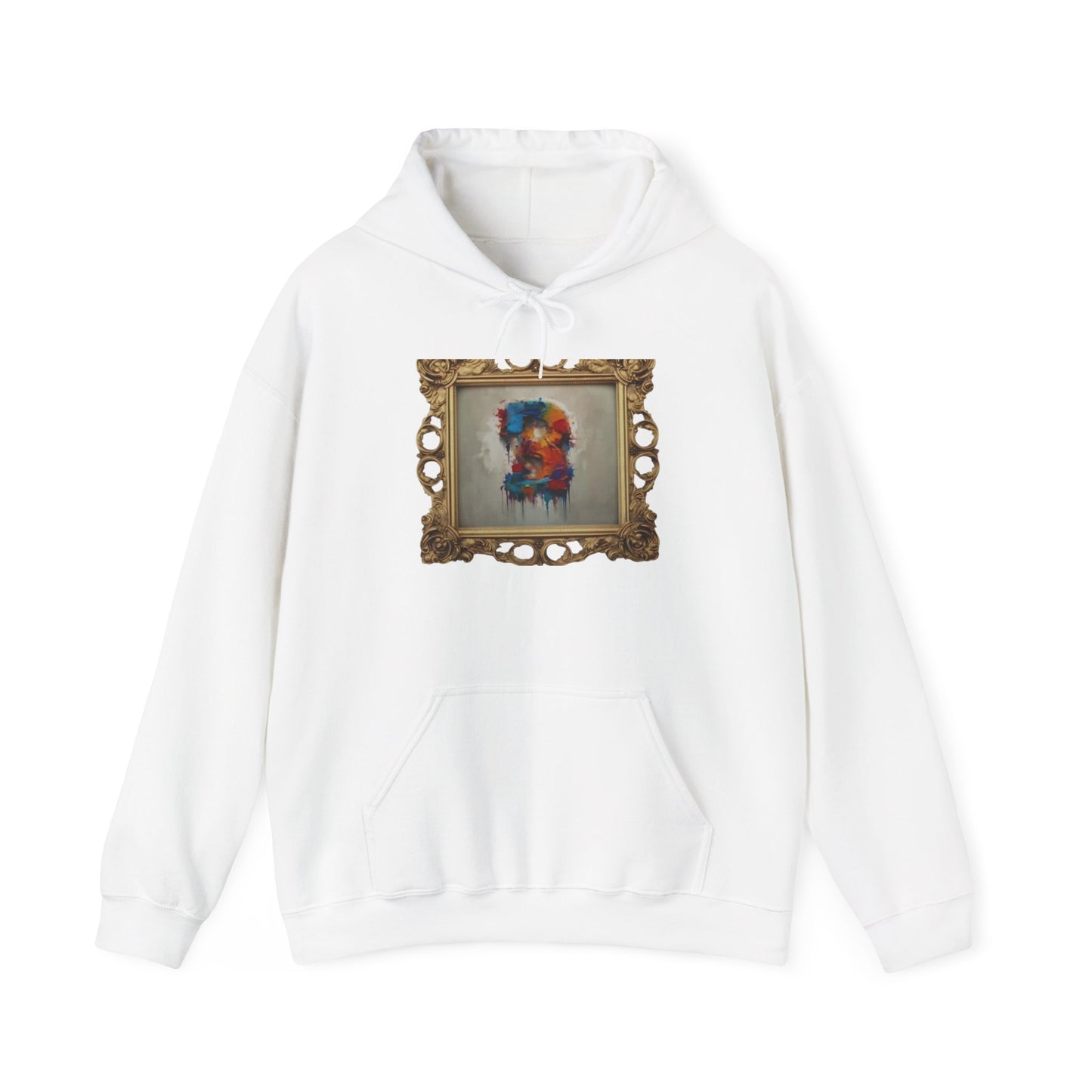 Colorful Art Hoodie, Unisex Heavy Blend Sweatshirt, Unique Gift for Art Lovers, Casual Wear, Cozy Winter Layer