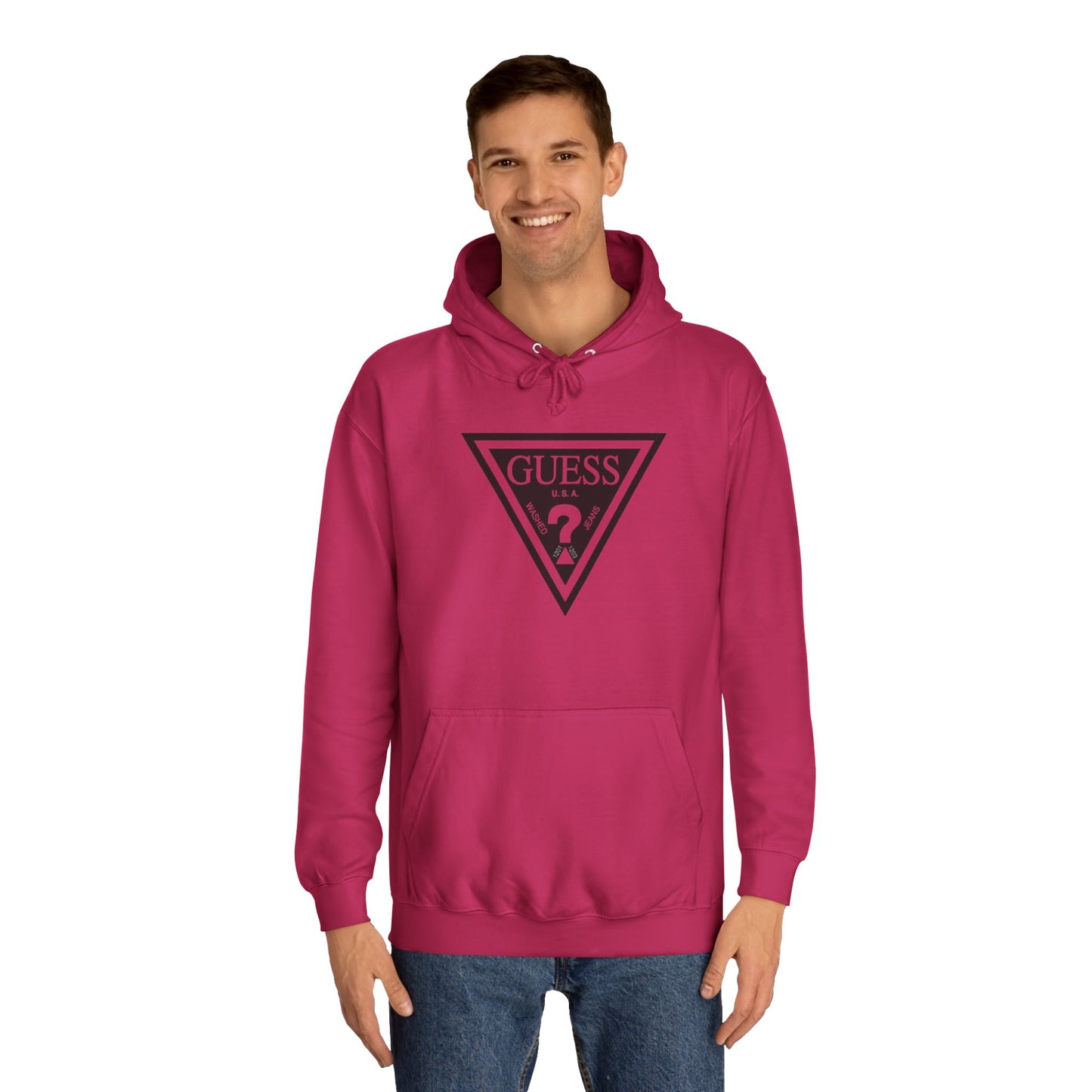 Unisex College Hoodie - Classic Guess Design