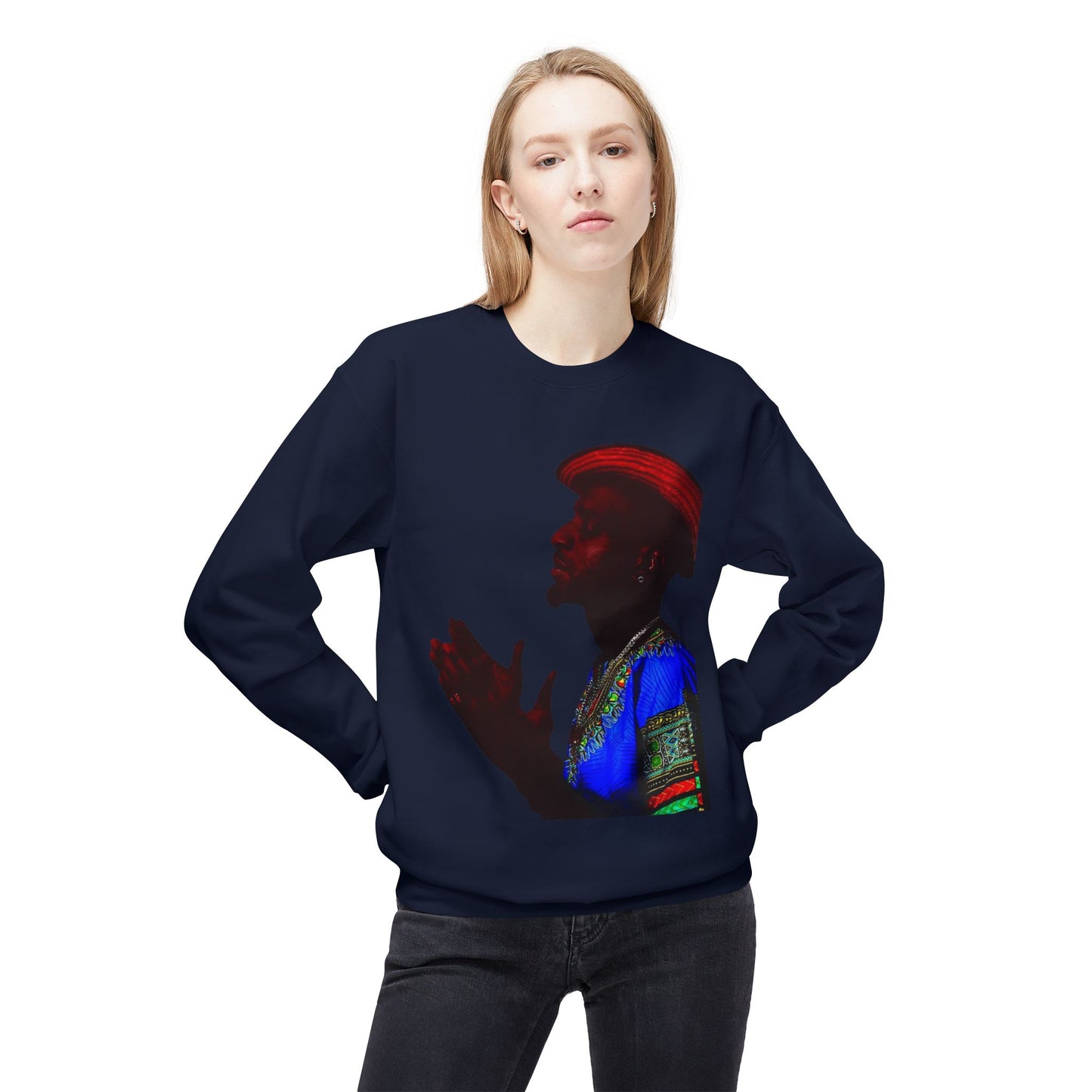 shirt local Cultural Vibes Crewneck Sweatshirt, Unisex Fleece Sweater, Ethnic Apparel, Holiday Gift, Cozy Fashion