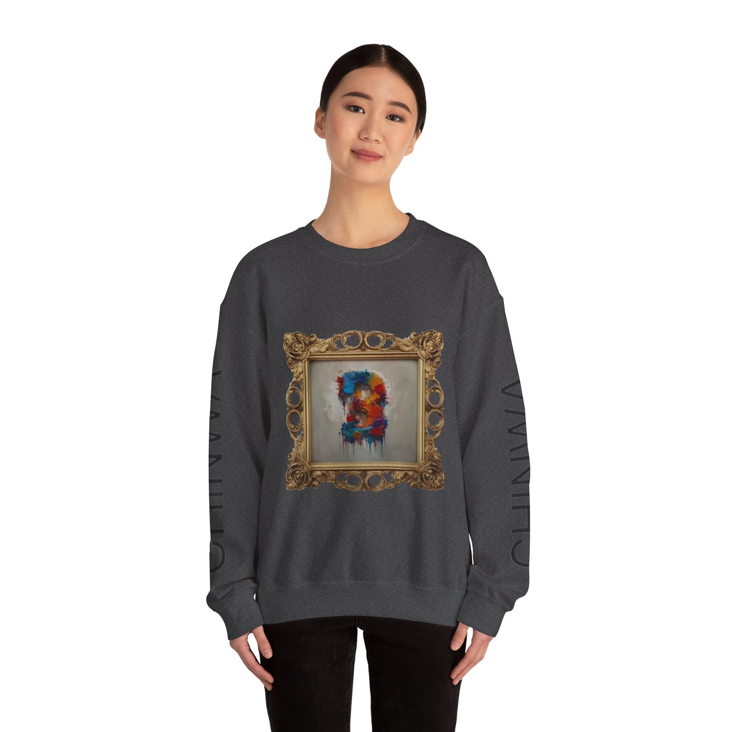 Artistic Unisex Crewneck Sweatshirt - Cozy, Unique Gift for Art Lovers, Casual Wear, Layering Piece, Trendy Fashion Statement