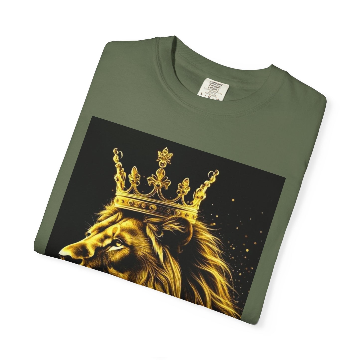 Lion King Crown T-Shirt — Regal Golden Lion Graphic Tee