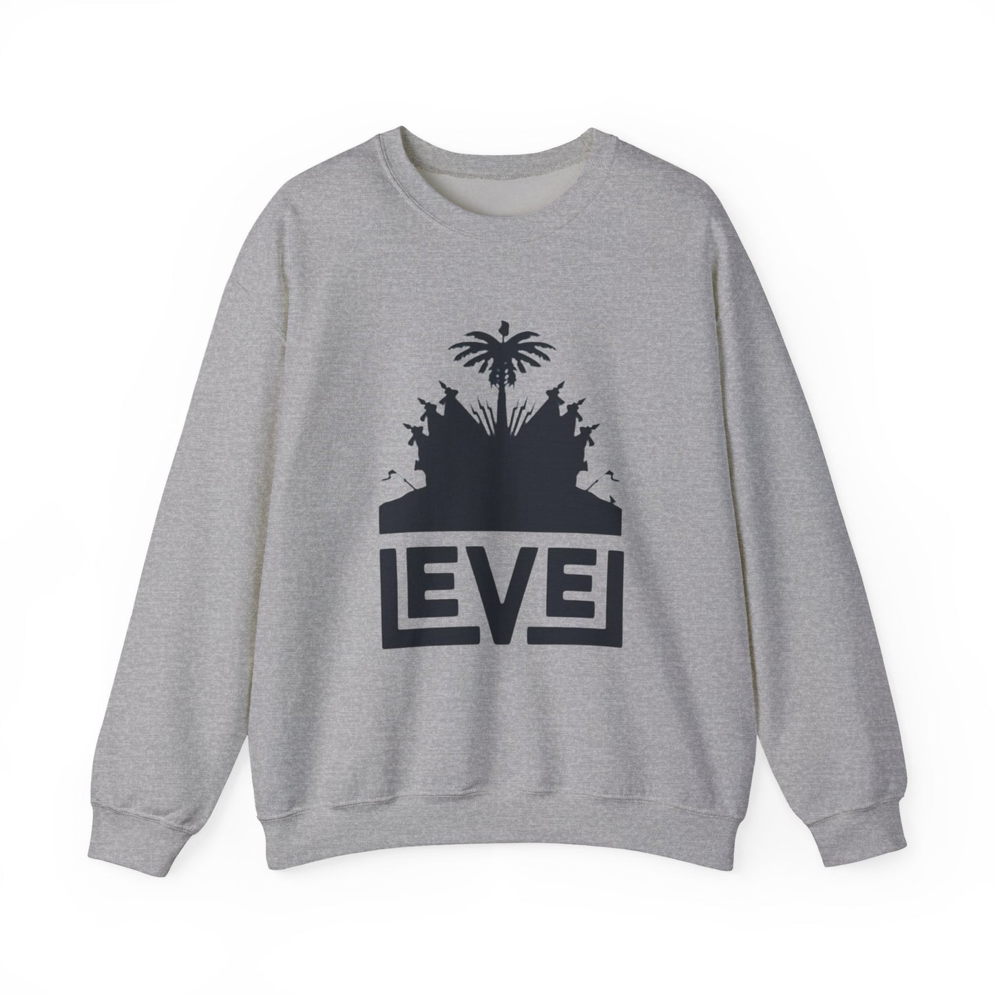 Urban Level Vibe Crewneck Sweatshirt | Unisex Casual Wear, Trendy Layering, Gift for Him/Her, Street Style, Everyday Comfort