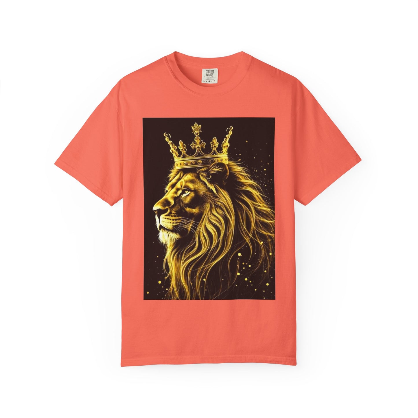 Lion King Crown T-Shirt — Regal Golden Lion Graphic Tee