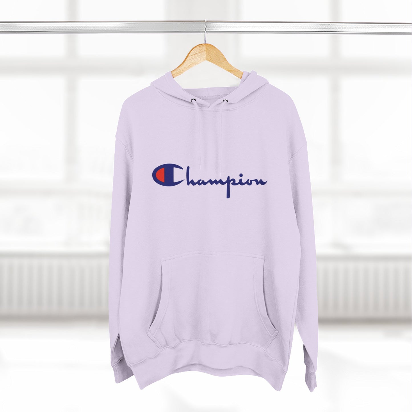Champion Logo Hoodie – Classic Script Athletic Pullover