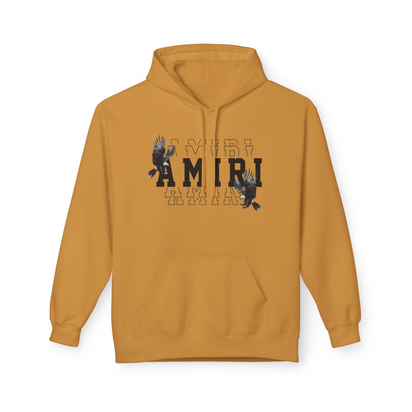 Amiri Graphic Hoodie — Raven College Lettering Streetwear Pullover