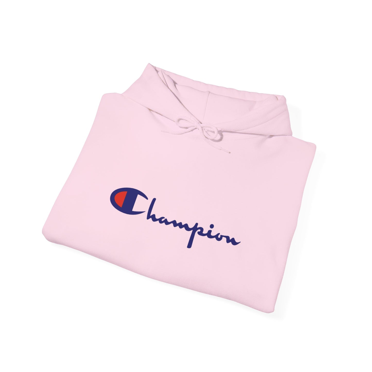 Champion Logo Unisex Hoodie, Cozy Streetwear Sweatshirt, Casual Layering Top, Gift for Him/Her, Everyday Comfort Wear