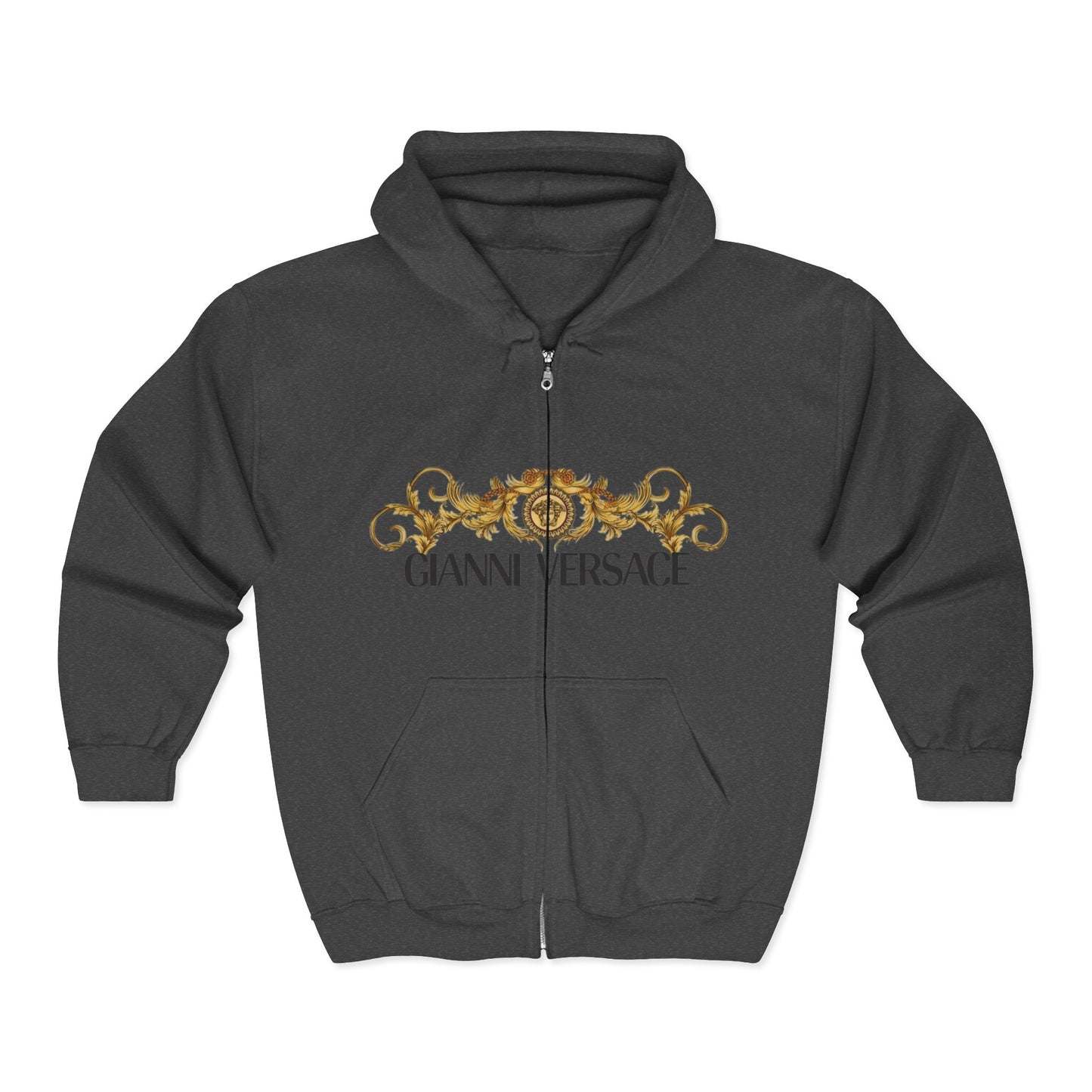 Gold Baroque Anniversary Zip Hoodie