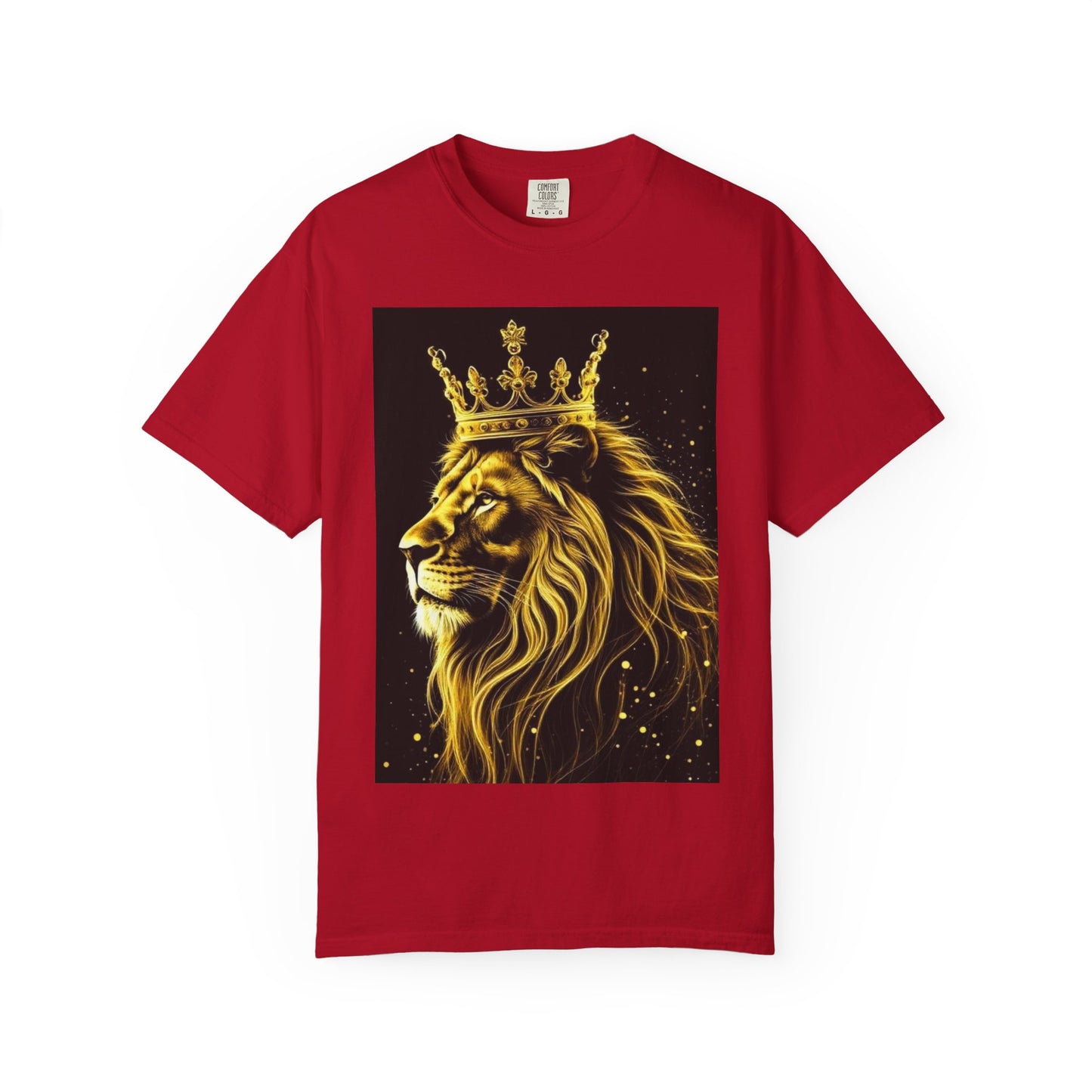 Lion King Crown T-Shirt — Regal Golden Lion Graphic Tee