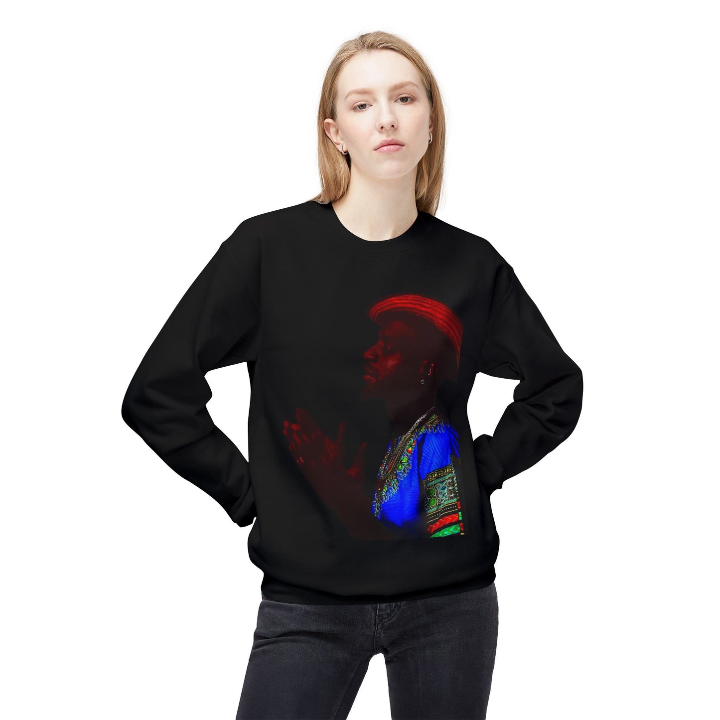 shirt local Cultural Vibes Crewneck Sweatshirt, Unisex Fleece Sweater, Ethnic Apparel, Holiday Gift, Cozy Fashion