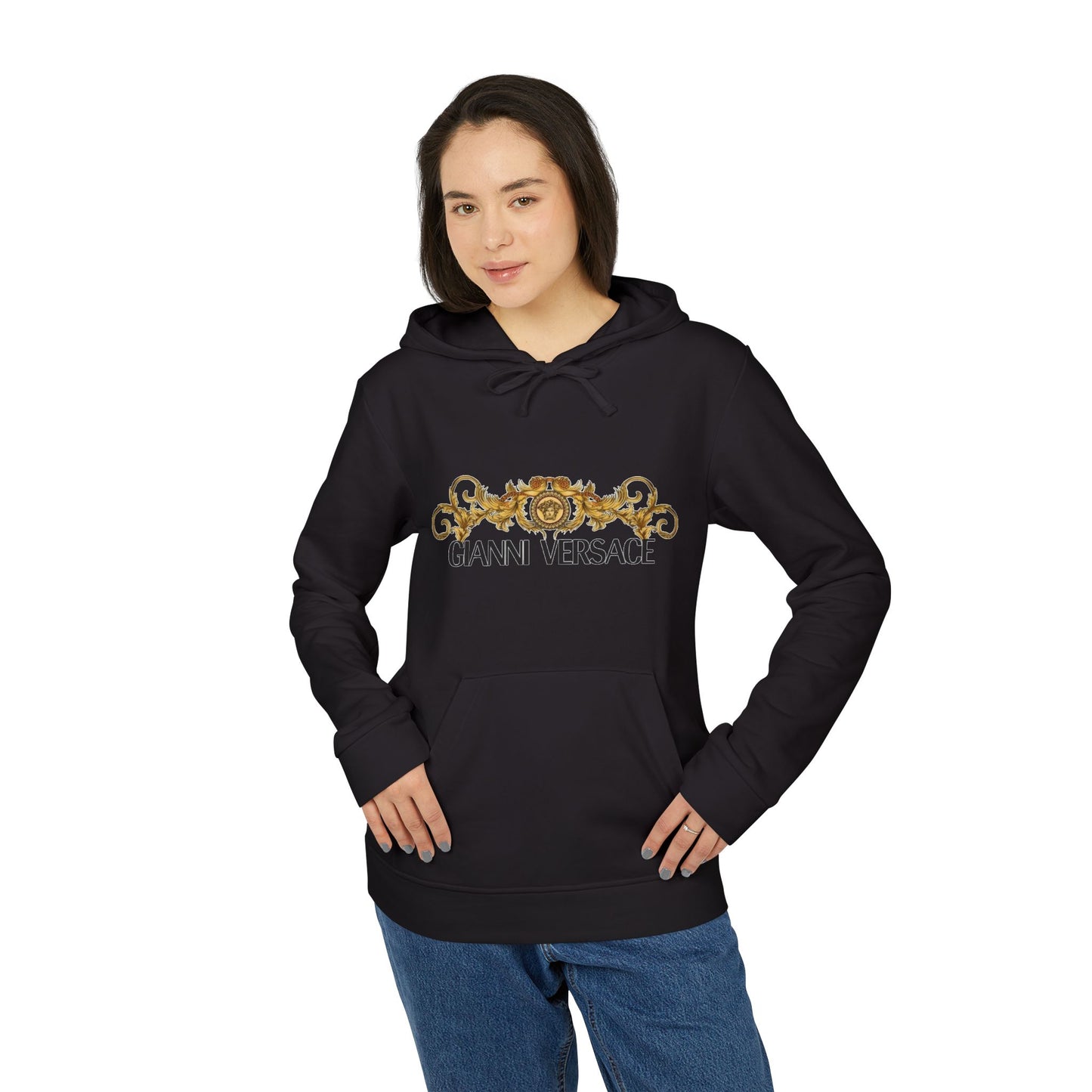 Versace-Inspired Unisex Fleece Hoodie