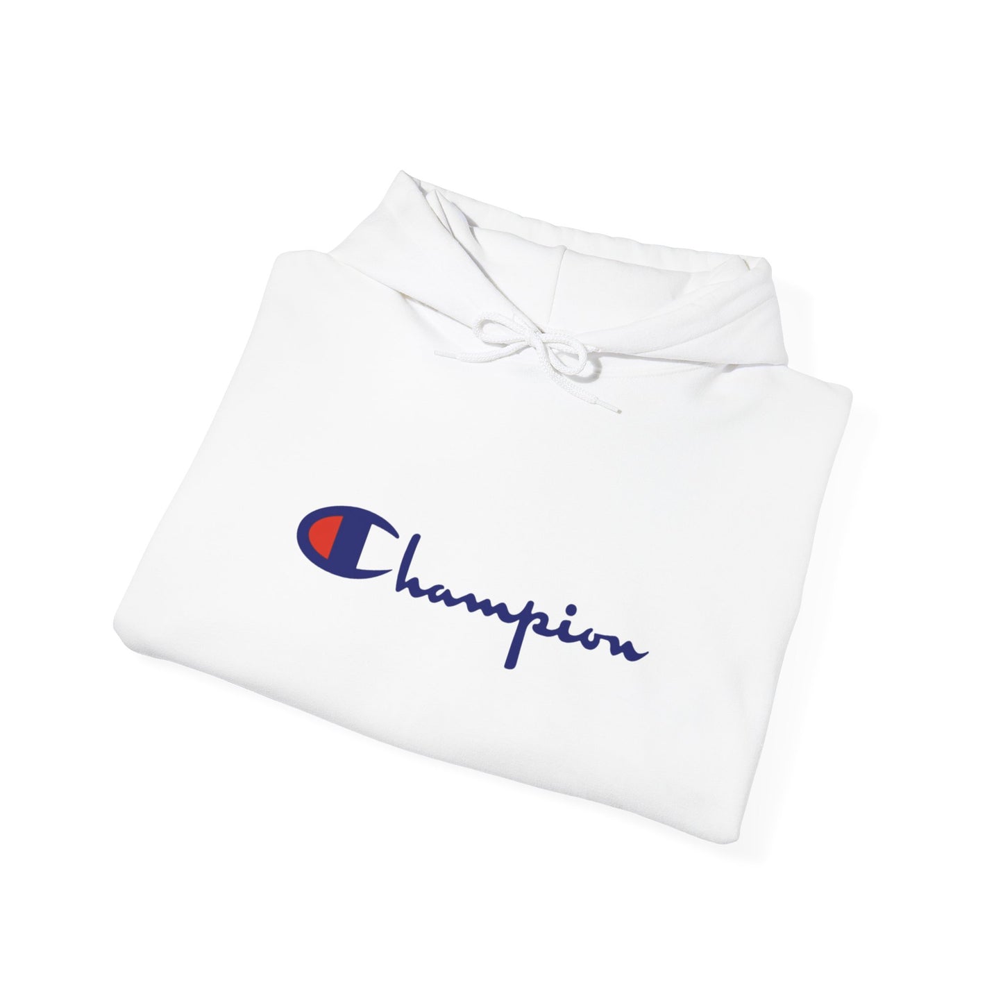 Champion Logo Unisex Hoodie, Cozy Streetwear Sweatshirt, Casual Layering Top, Gift for Him/Her, Everyday Comfort Wear