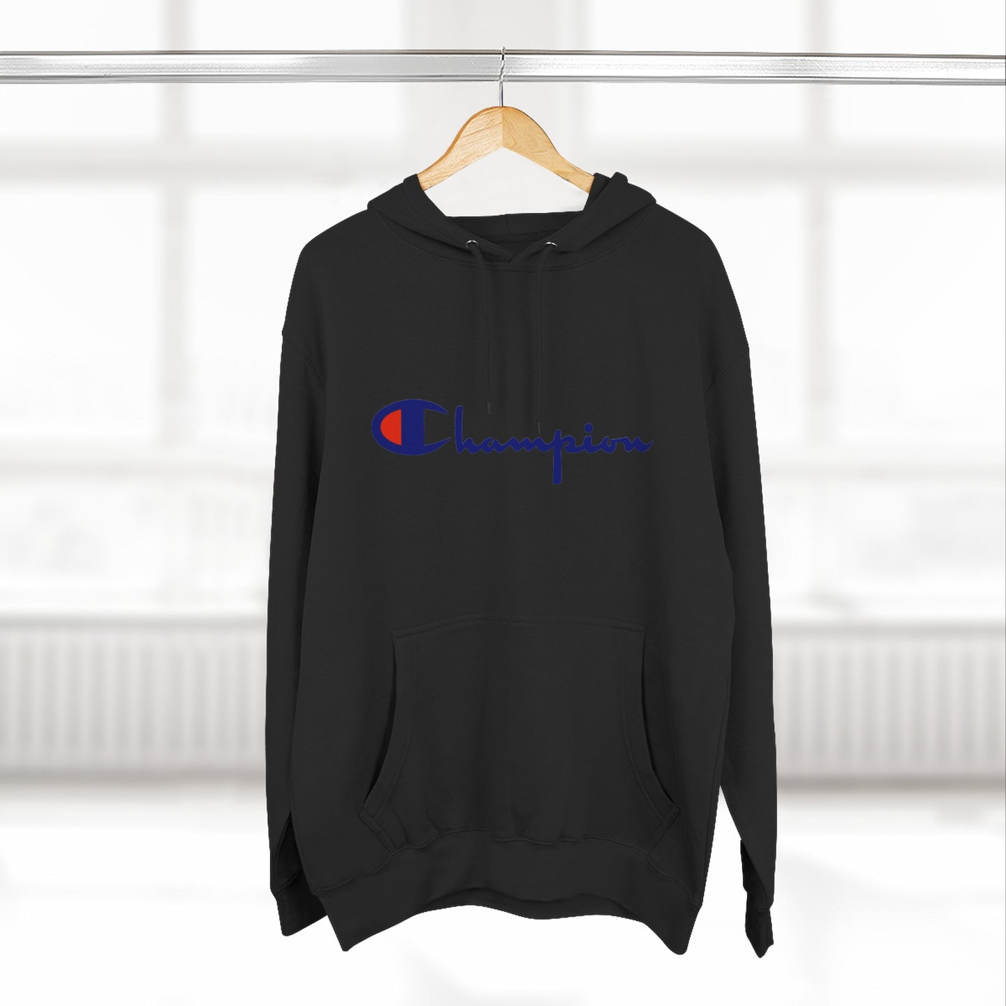 Champion Logo Hoodie – Classic Script Athletic Pullover