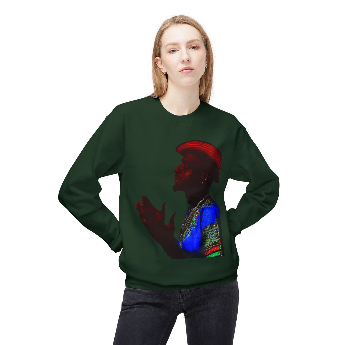 shirt local Cultural Vibes Crewneck Sweatshirt, Unisex Fleece Sweater, Ethnic Apparel, Holiday Gift, Cozy Fashion