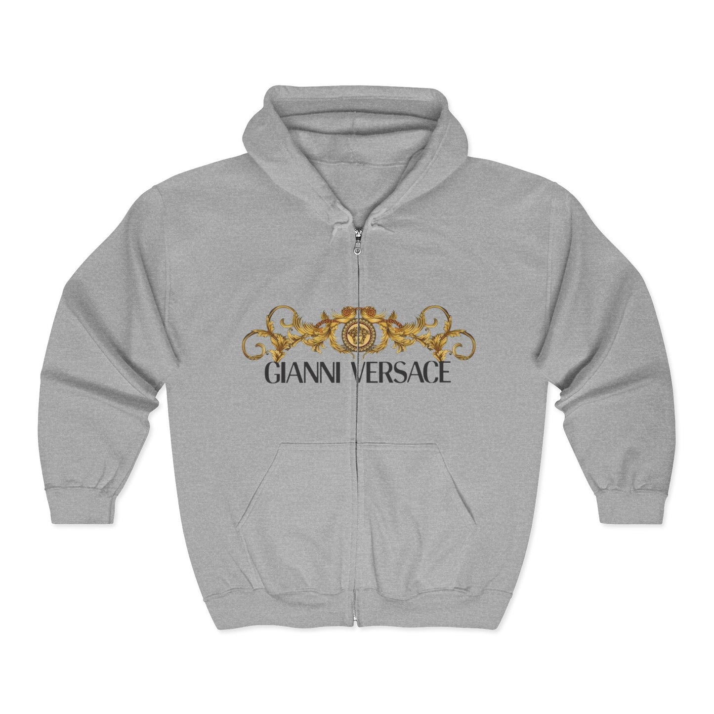 Gold Baroque Anniversary Zip Hoodie