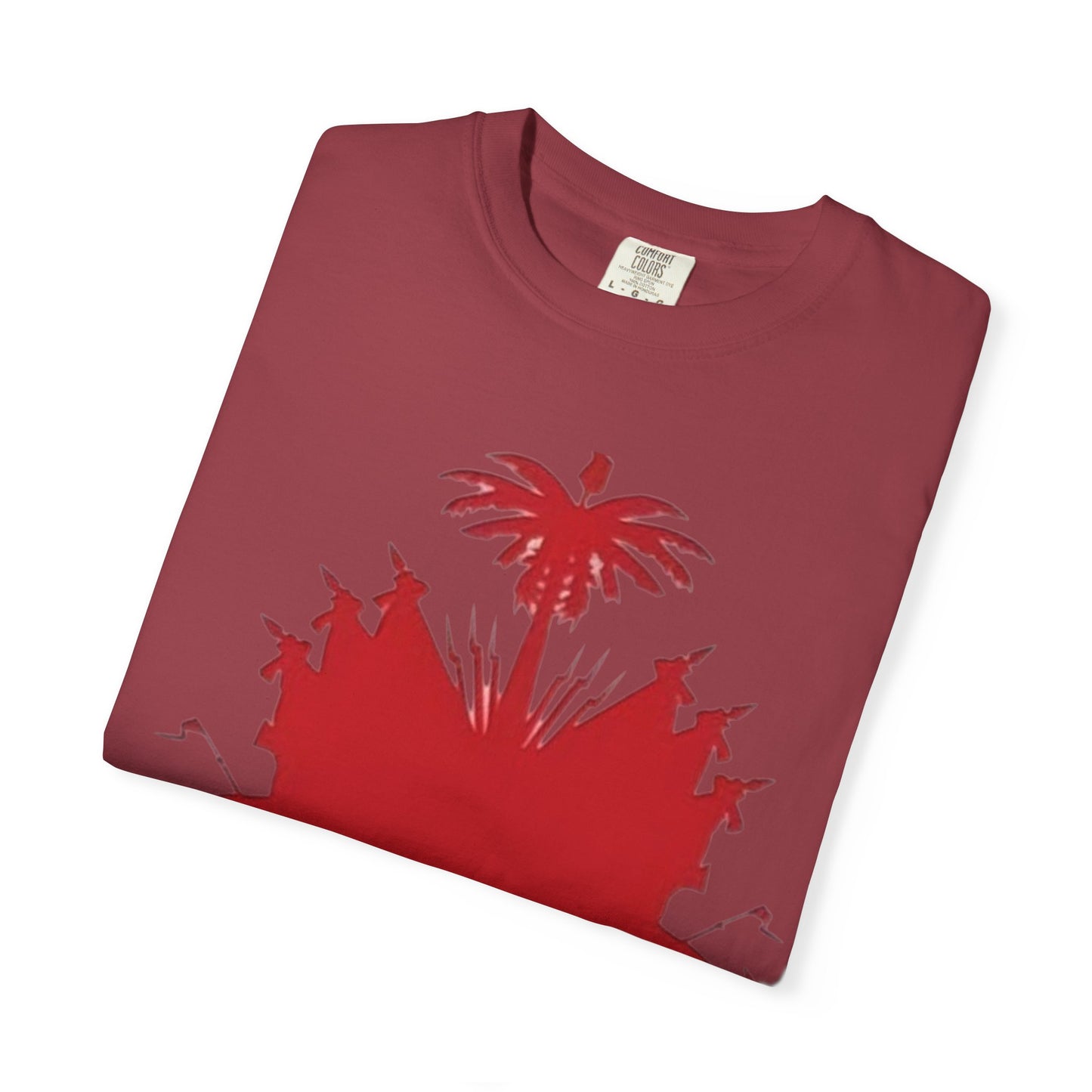 haiti Garment-Dyed T-Shirt with 'LEVEL' Design, Casual Wear, Street Style Tee, Gift for Gamers, Unique Graphic Shirt