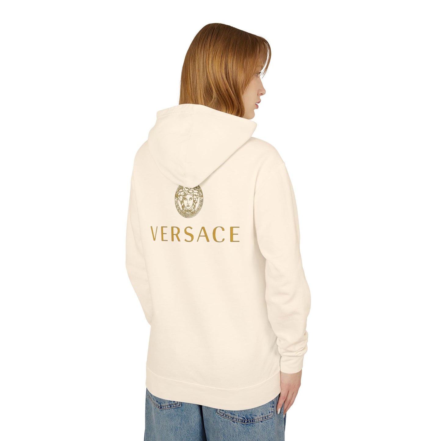 Chic Designer Hoodie with Versace Inspired Design, Luxury Sweatshirt, Fashion Layering Piece, Gift for Trendsetters, Unisex Casual Wear