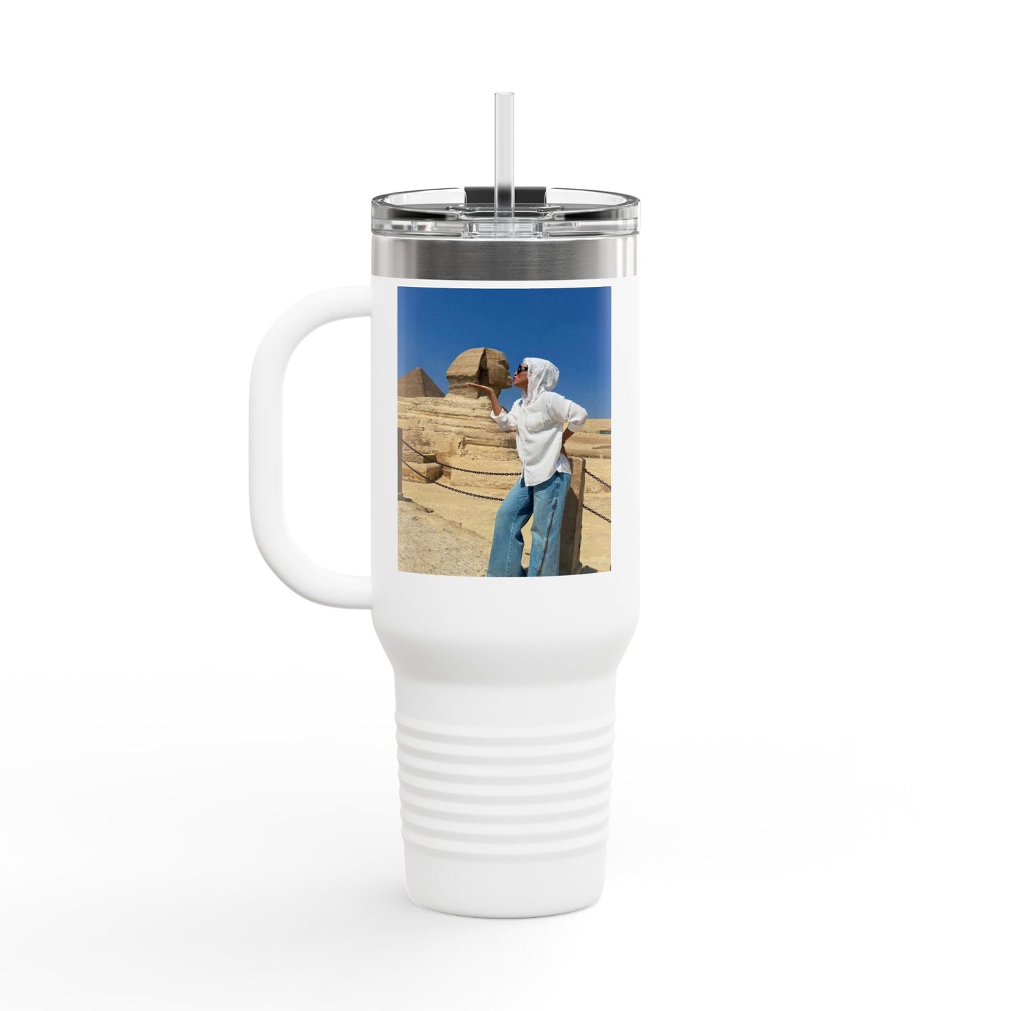 Chic Insulated Travel Mug, Stylish Hydration, 40oz Coffee Cup for Trendsetters, Perfect for Travel, Gifts for Her