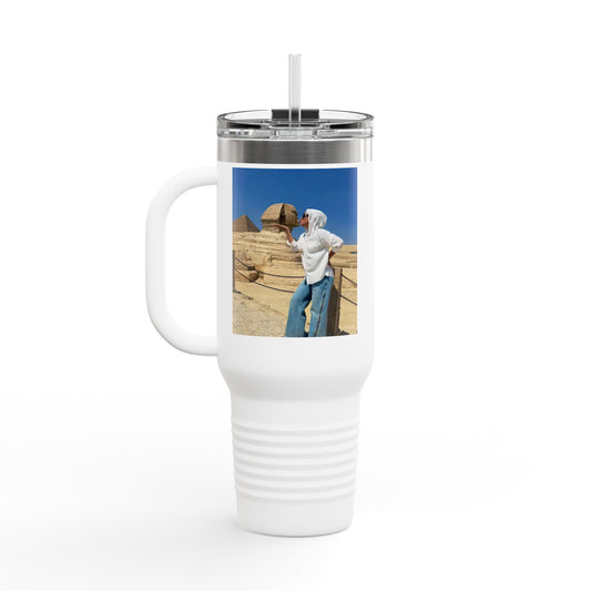 Chic Insulated Travel Mug, Stylish Hydration, 40oz Coffee Cup for Trendsetters, Perfect for Travel, Gifts for Her