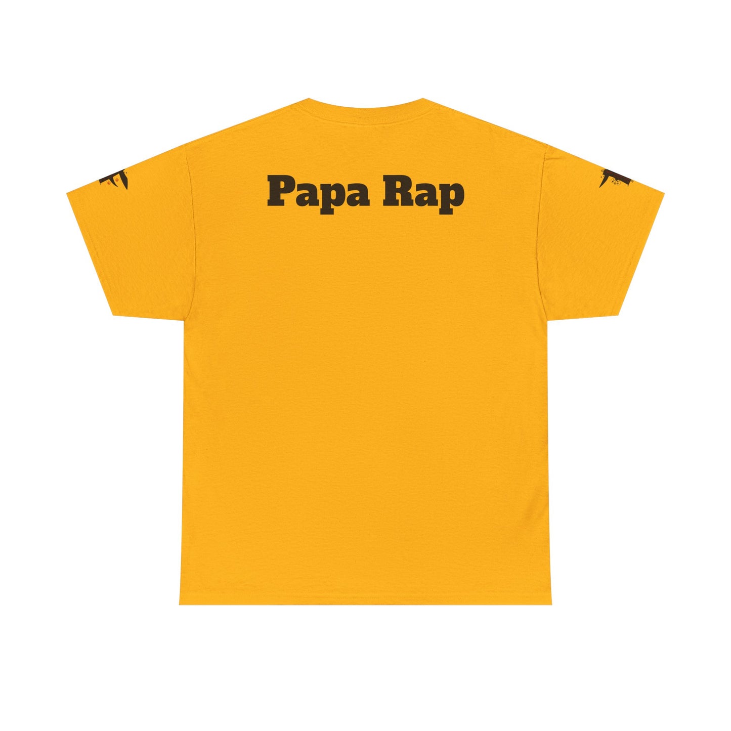 Festive Papa Rap Unisex Heavy Cotton Tee | Holiday Gift, Casual Wear, Graphic Tee, Family Celebration Shirt, Unique Gift for Dads