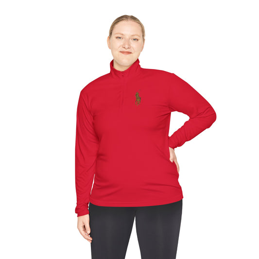 Quarter-Zip Pullover — Classic Polo Pony Embroidered Pullover
