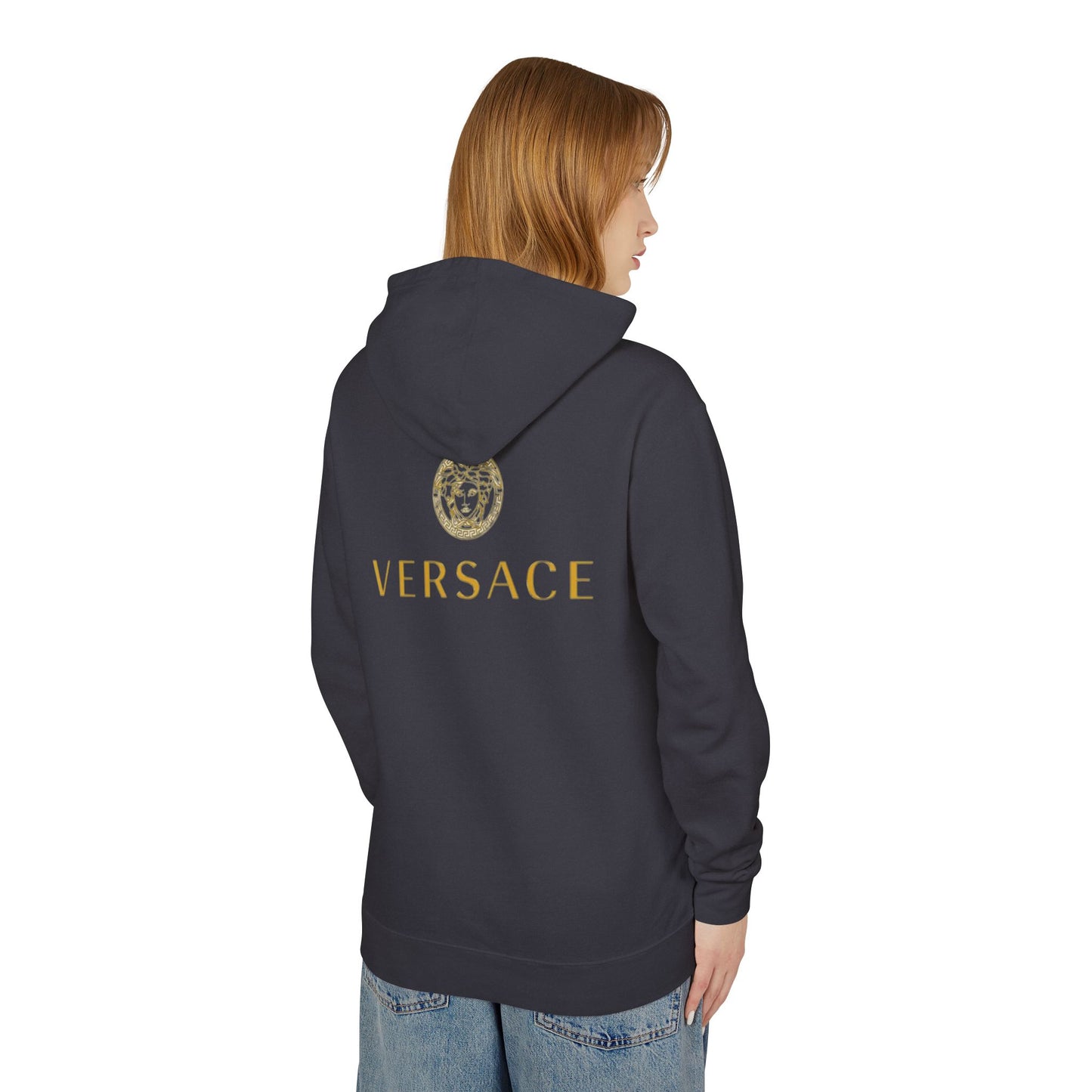 Chic Designer Hoodie with Versace Inspired Design, Luxury Sweatshirt, Fashion Layering Piece, Gift for Trendsetters, Unisex Casual Wear