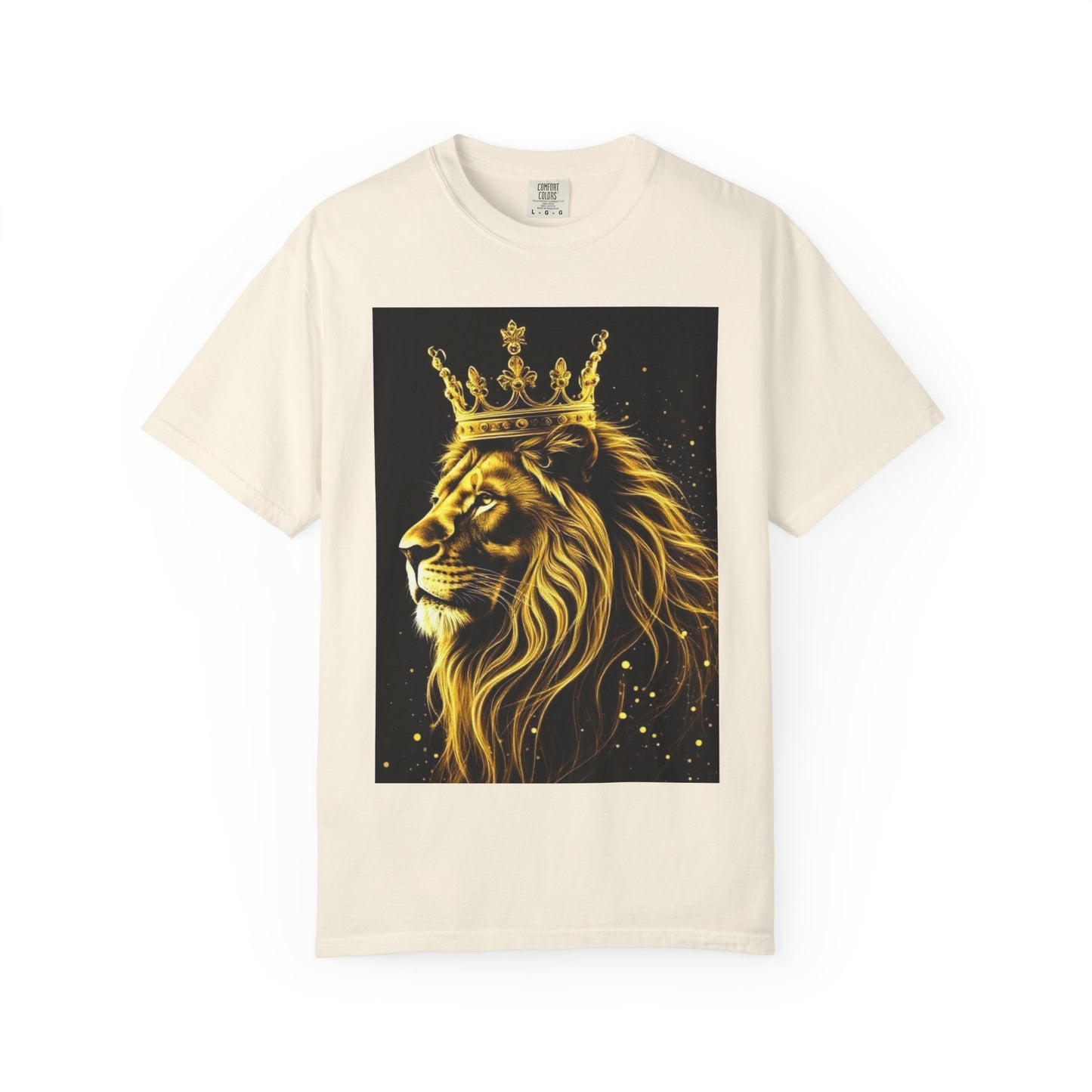 Lion King Crown T-Shirt — Regal Golden Lion Graphic Tee