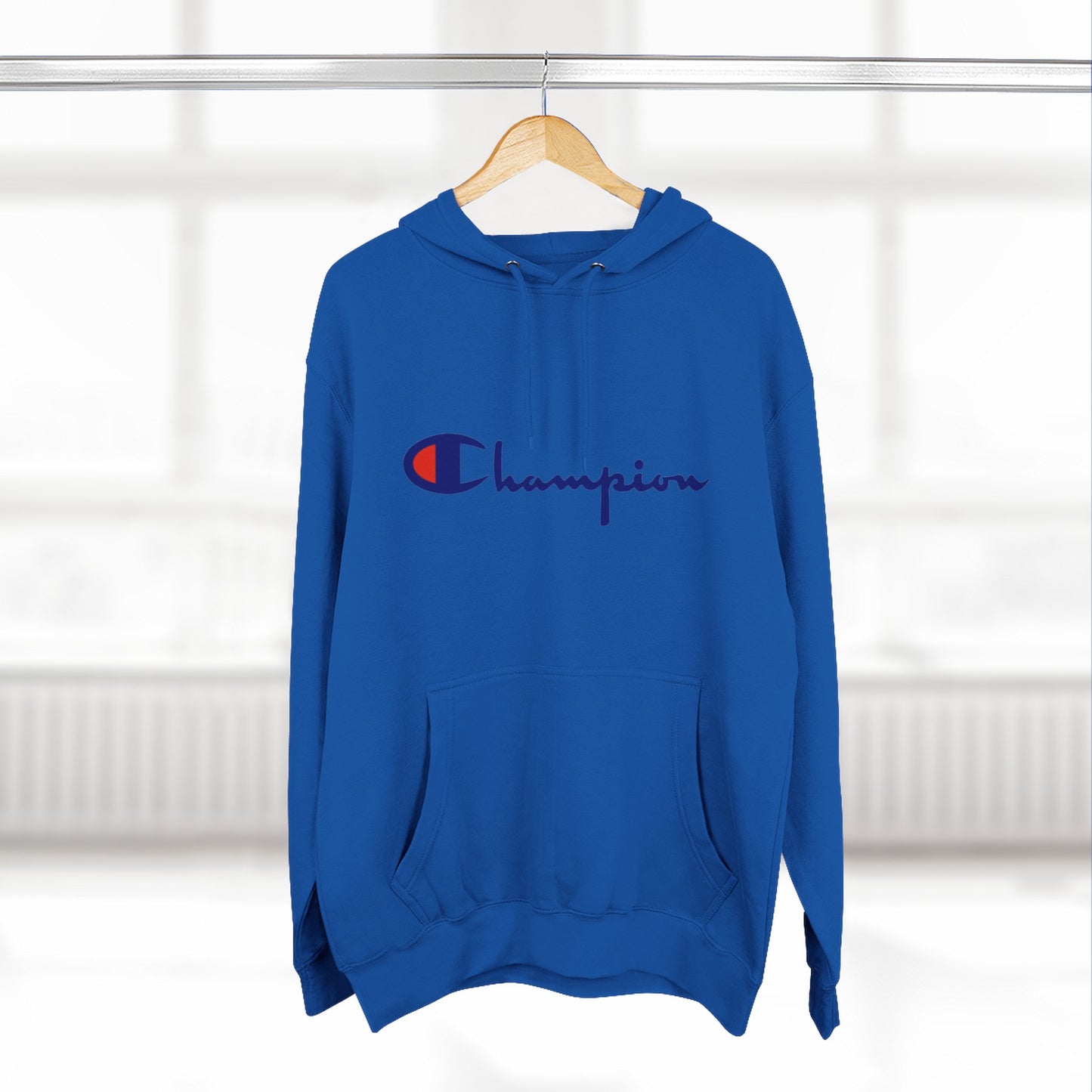 Champion Logo Hoodie – Classic Script Athletic Pullover