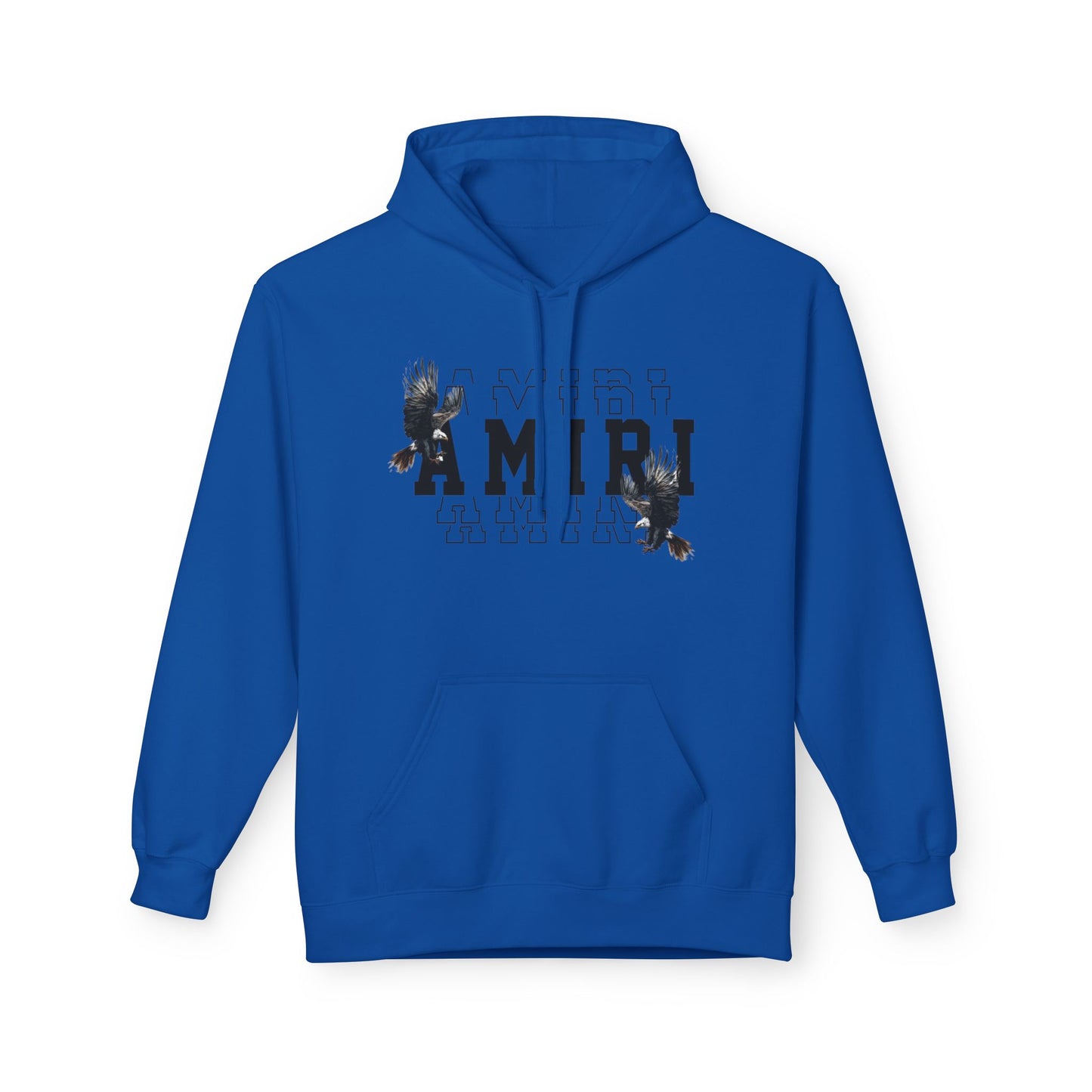 Amiri Graphic Hoodie — Raven College Lettering Streetwear Pullover