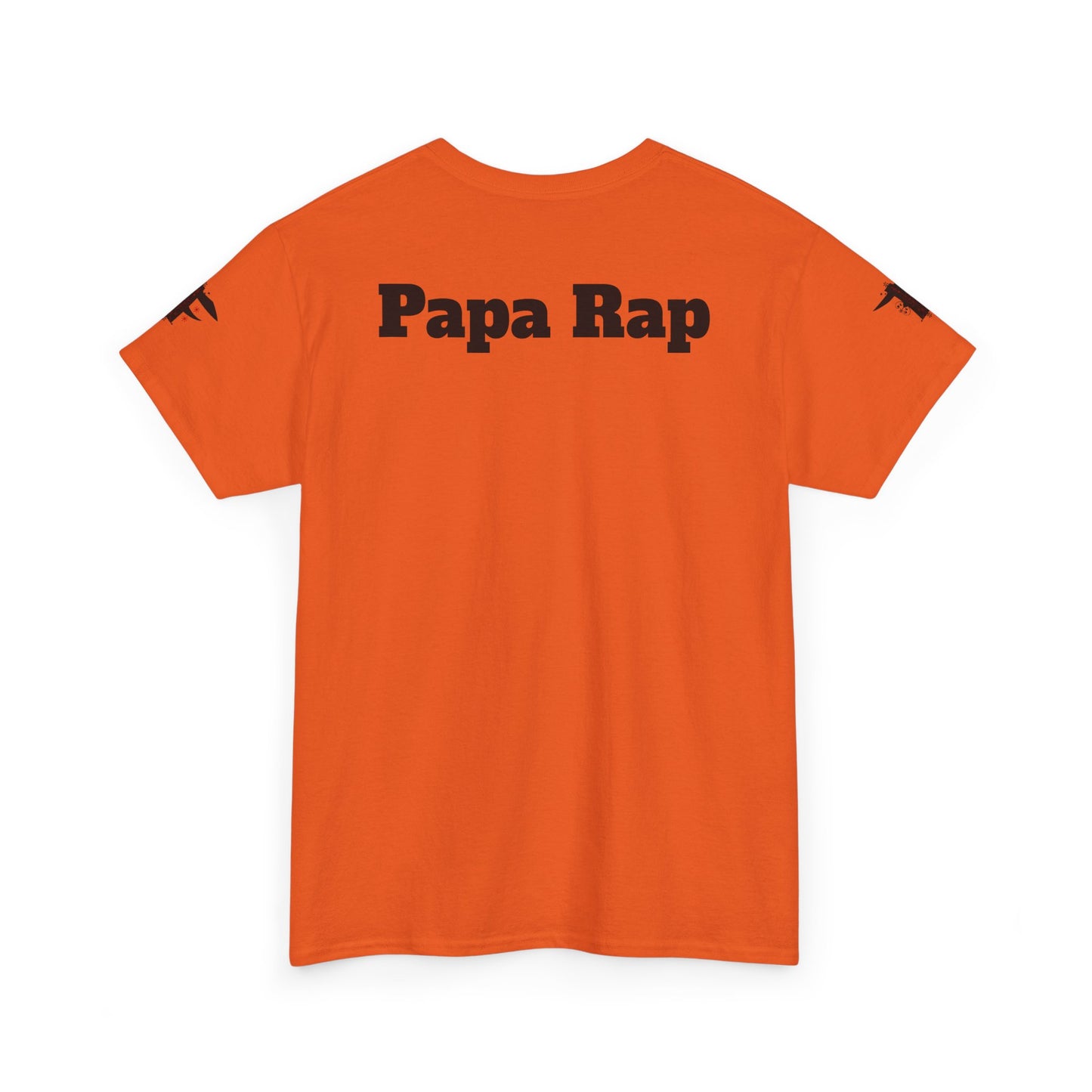 Festive Papa Rap Unisex Heavy Cotton Tee | Holiday Gift, Casual Wear, Graphic Tee, Family Celebration Shirt, Unique Gift for Dads