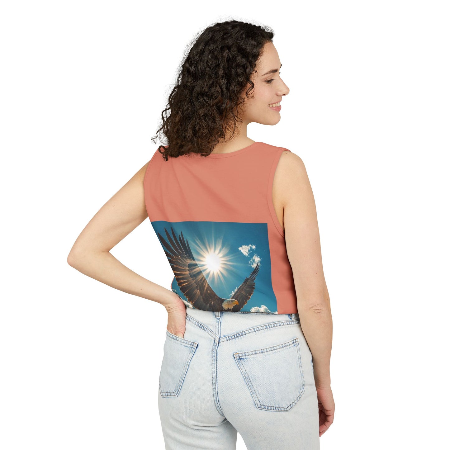 Eagle Sunflight Tank Top — Soaring Eagle Graphic Tank