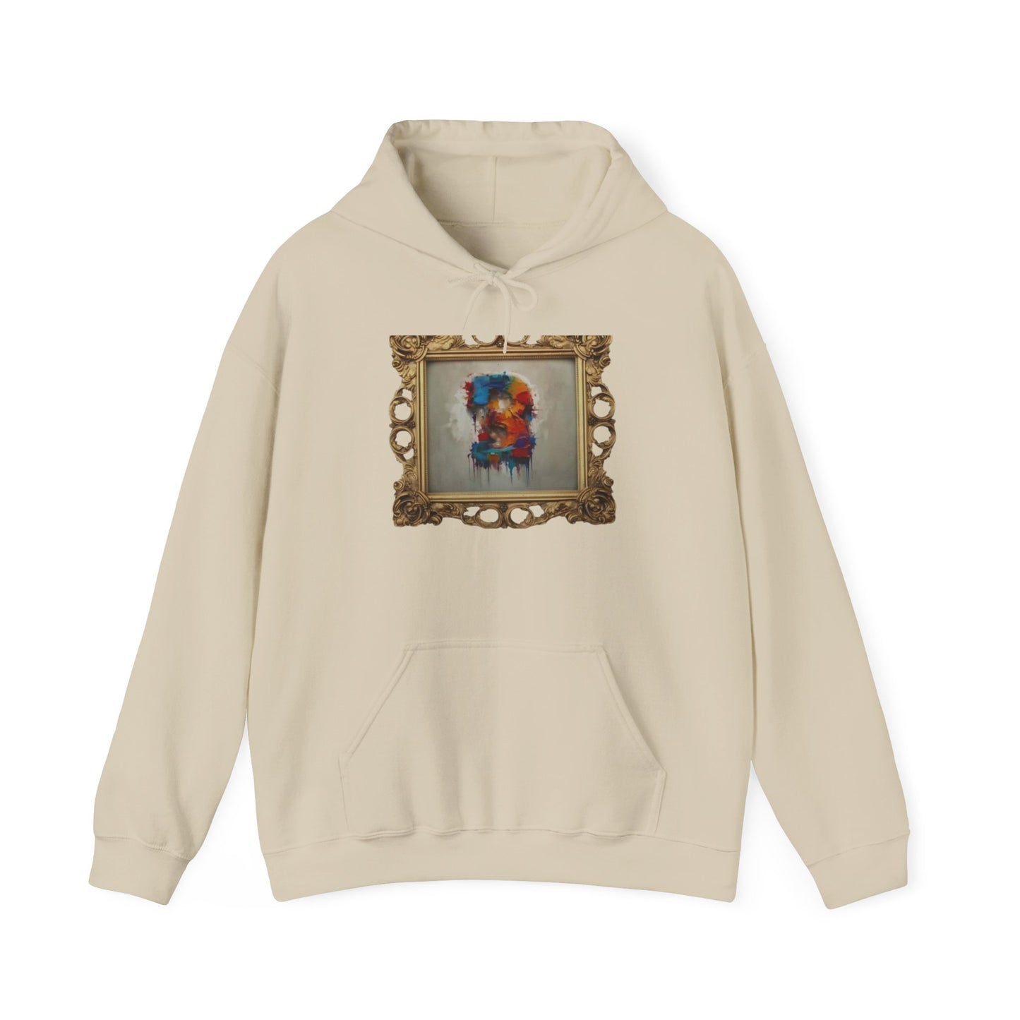 Colorful Art Hoodie, Unisex Heavy Blend Sweatshirt, Unique Gift for Art Lovers, Casual Wear, Cozy Winter Layer