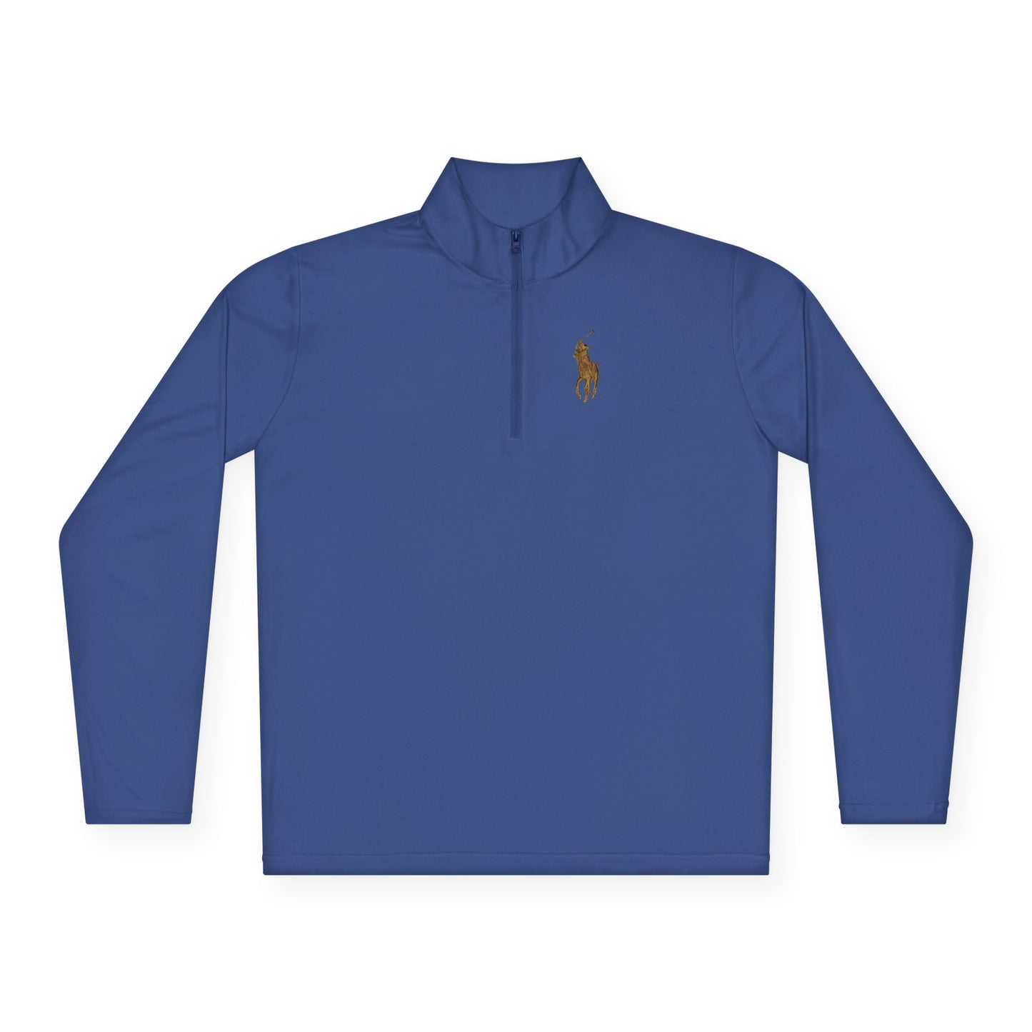 Quarter-Zip Pullover — Classic Polo Pony Embroidered Pullover
