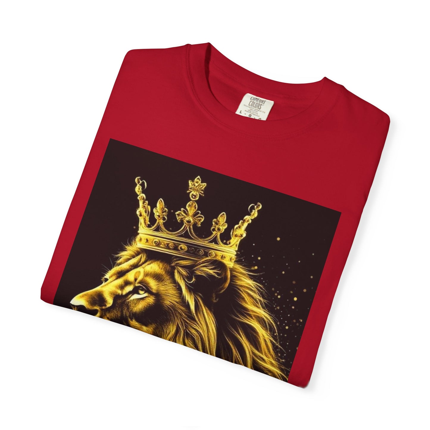 Lion King Crown T-Shirt — Regal Golden Lion Graphic Tee