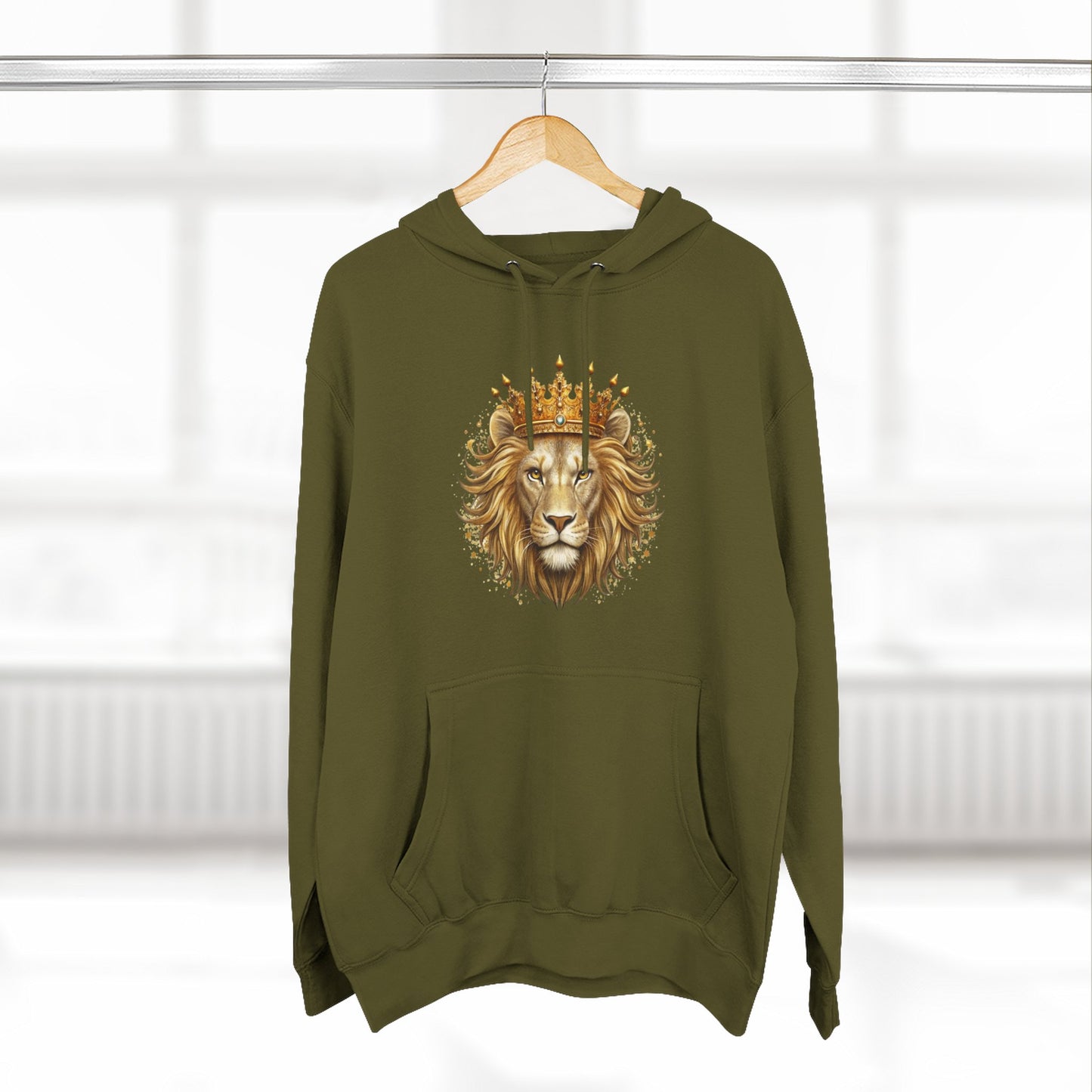 Lion King Crown Hoodie – Regal Lion Graphic Pullover