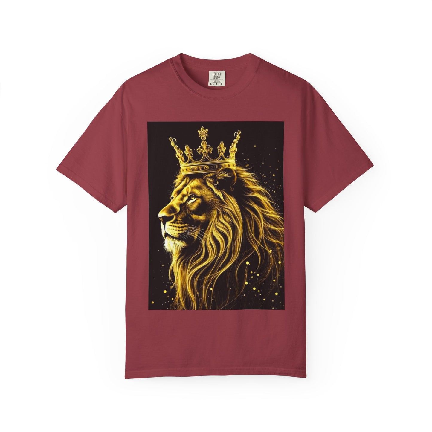 Lion King Crown T-Shirt — Regal Golden Lion Graphic Tee